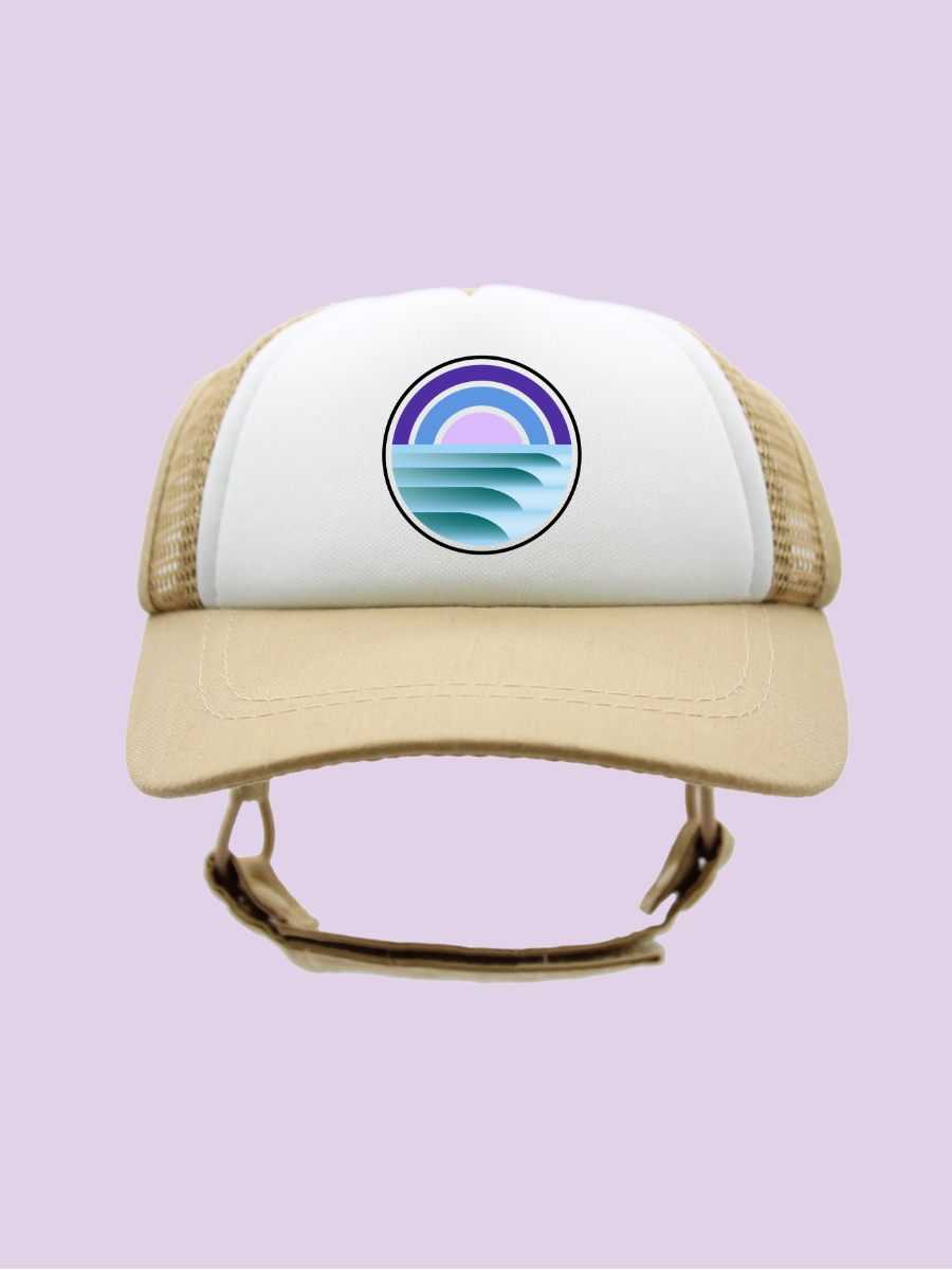 Blue Sunset Surfin' | Trucker Hats for Dogs | Duke & Daisee NZ
