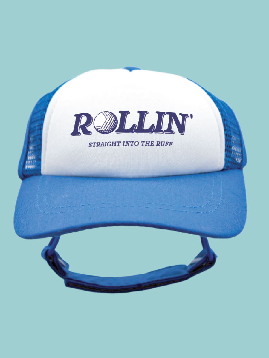 Navy Rollin' into the Ruff | PupLid Trucker Hats for Dogs | Duke & Dasiee NZ