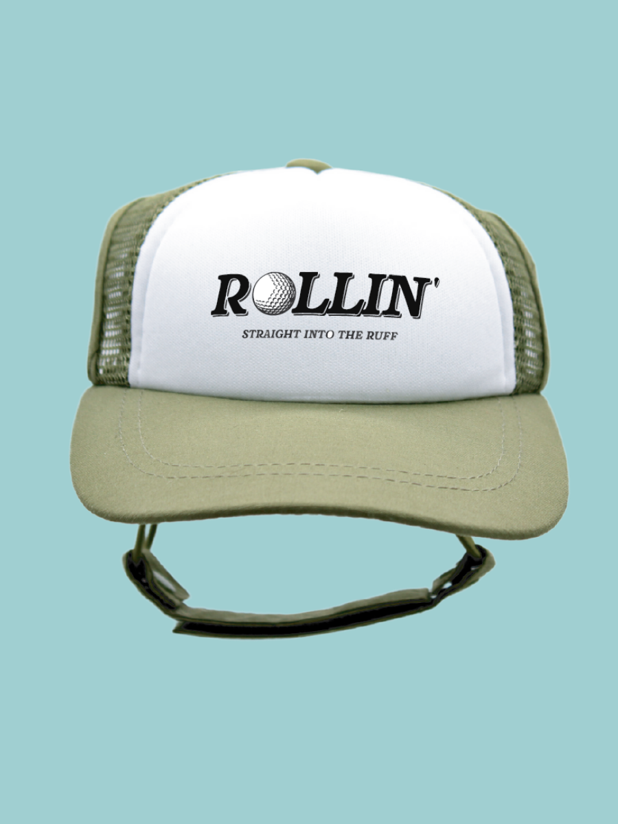 Black Rollin' into the Ruff | PupLid Trucker Hats for Dogs | Duke & Daisee NZ
