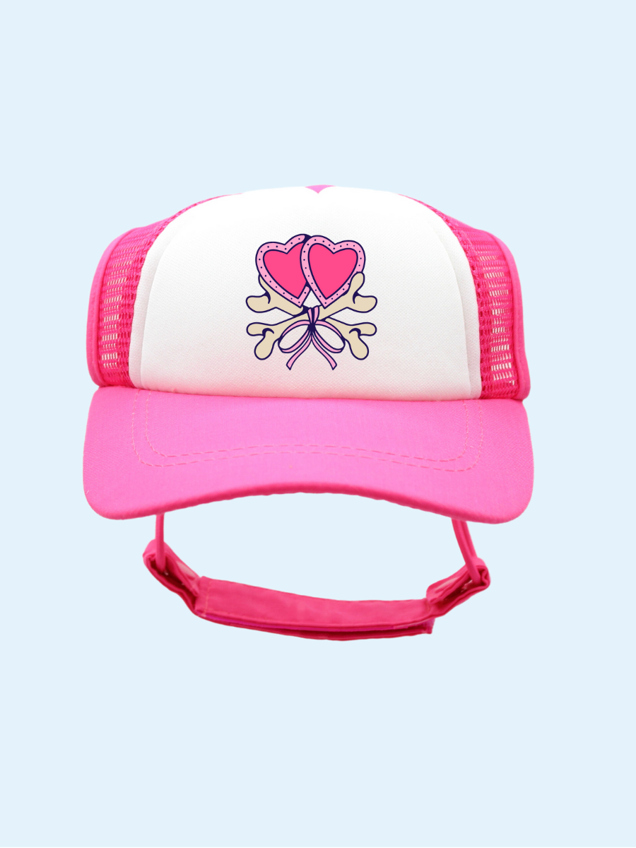 Heart Bones | PupLid Trucker Hats for Dogs | Duke & Daisee NZ