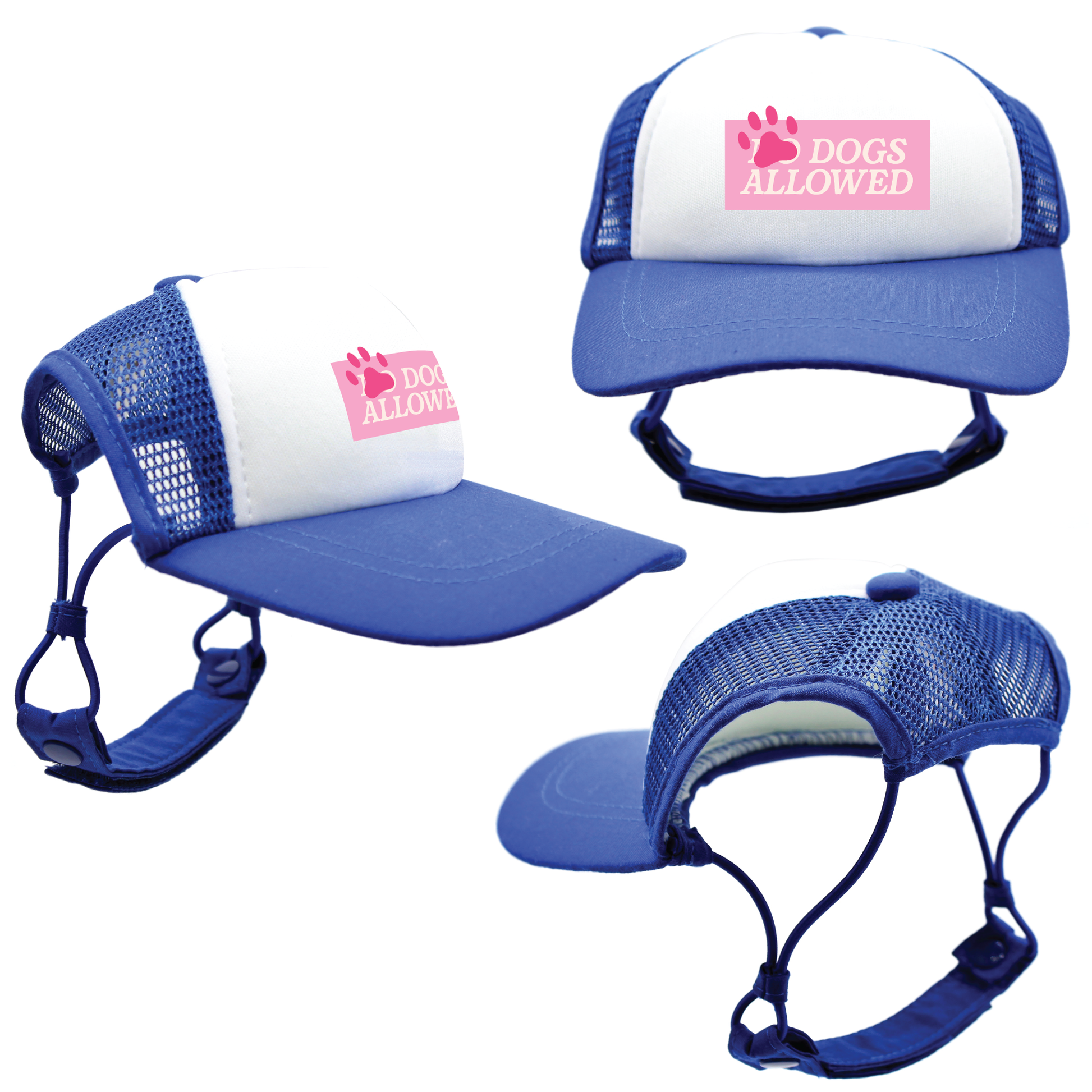 Pink Dogs Allowed | Trucker Hats for Dogs | Duke & Daisee NZ