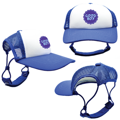 Blue Good Dog Badges | Trucker Hats for Dogs | Duke and Daisee NZ