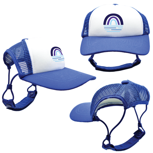 Blue Rainbow | Trucker Hats for Dogs | Duke & Daisee NZ