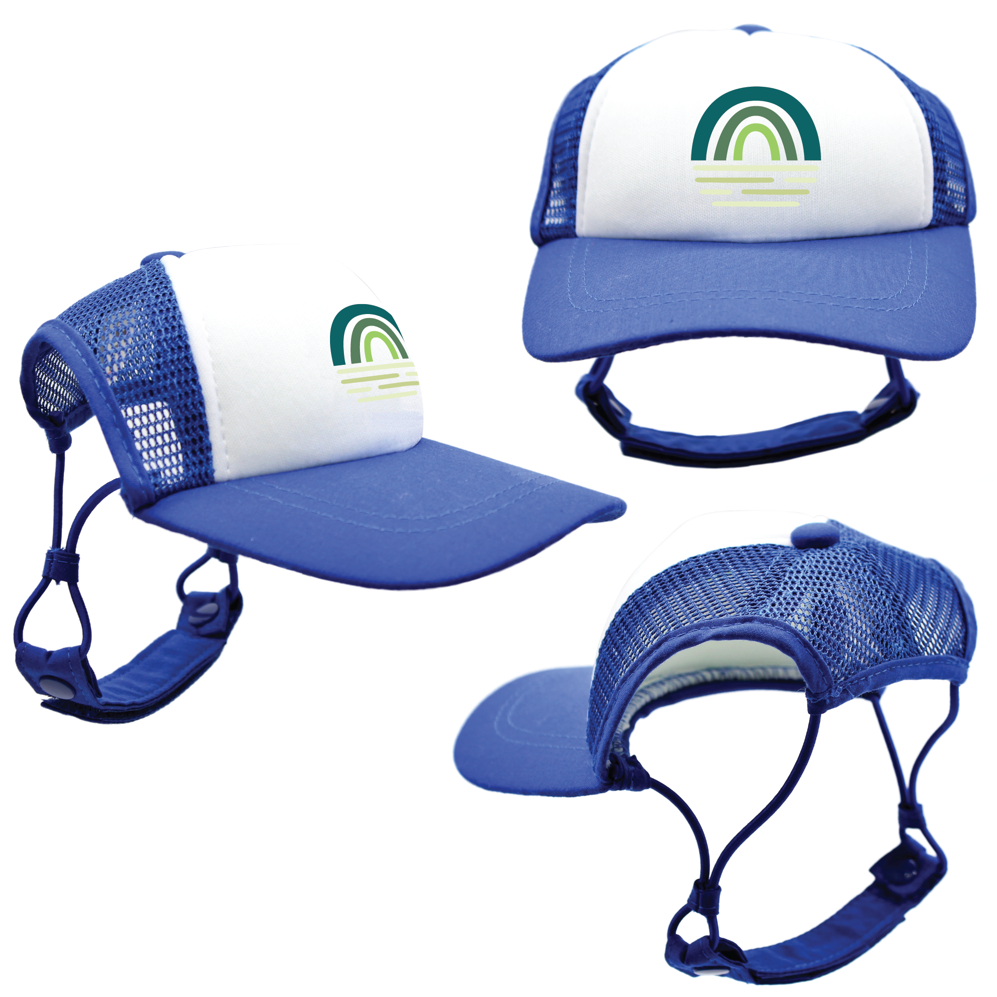 Green Rainbow | Trucker Hats for Dogs | Duke & Daisee NZ