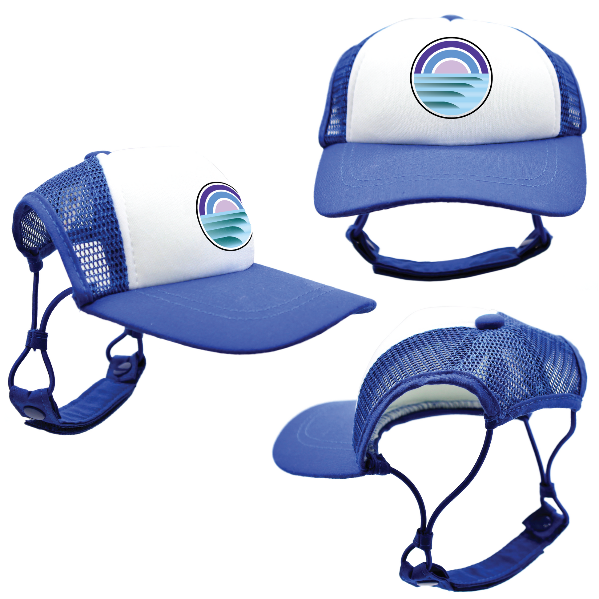 Blue Sunset Surfin' | Trucker Hats for Dogs | Duke & Daisee NZ