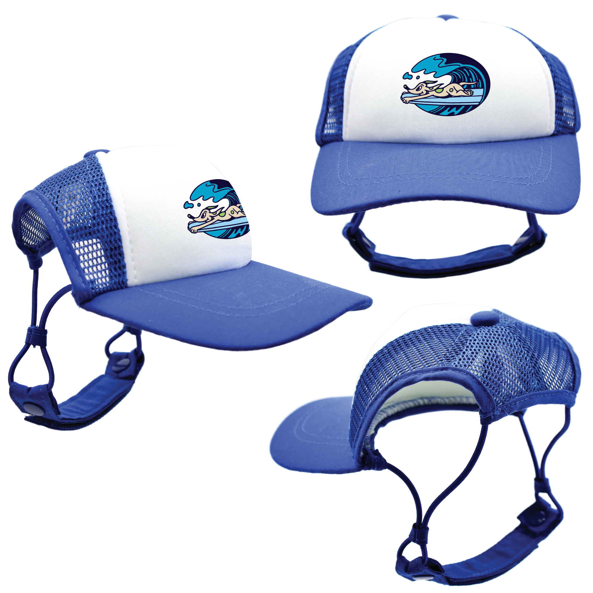 Green Surf’s Up | Trucker Hats for Dogs | Duke & Daisee NZ