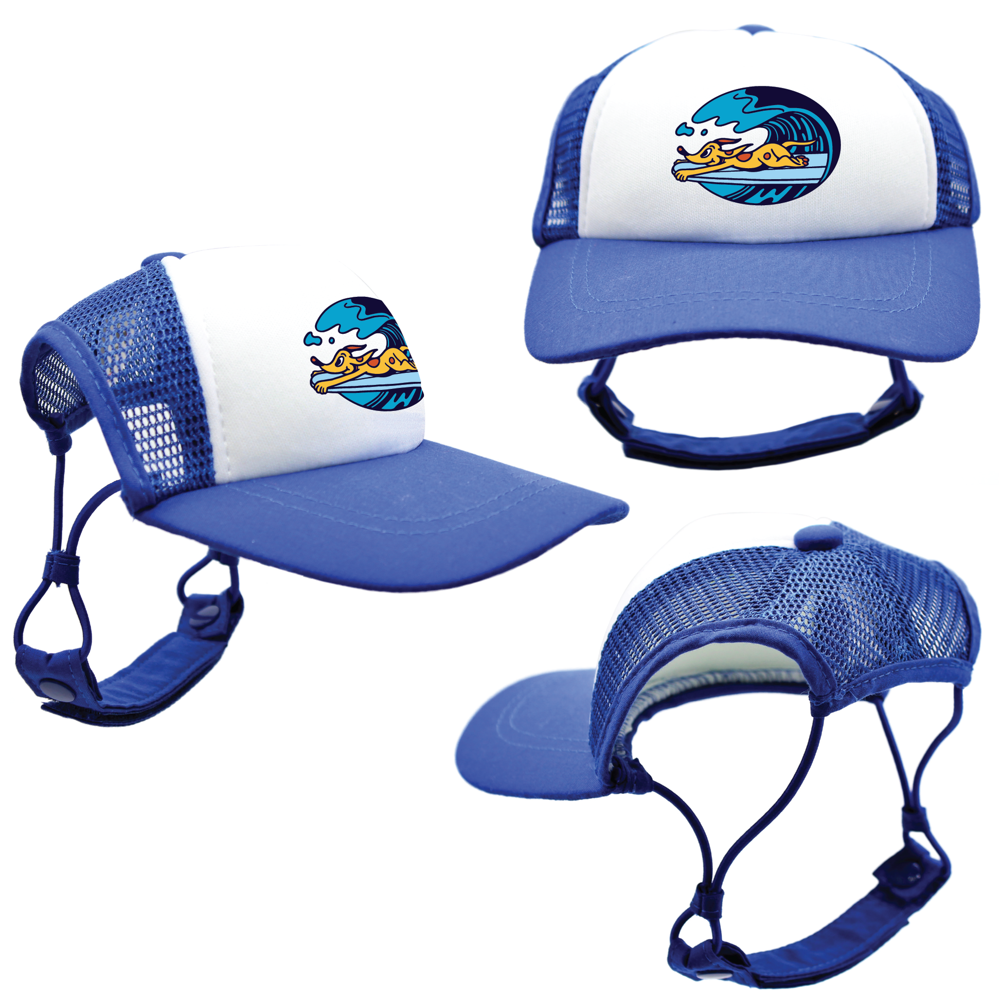 Orange Surf’s Up | Trucker Hats for Dogs | Duke & Daisee NZ