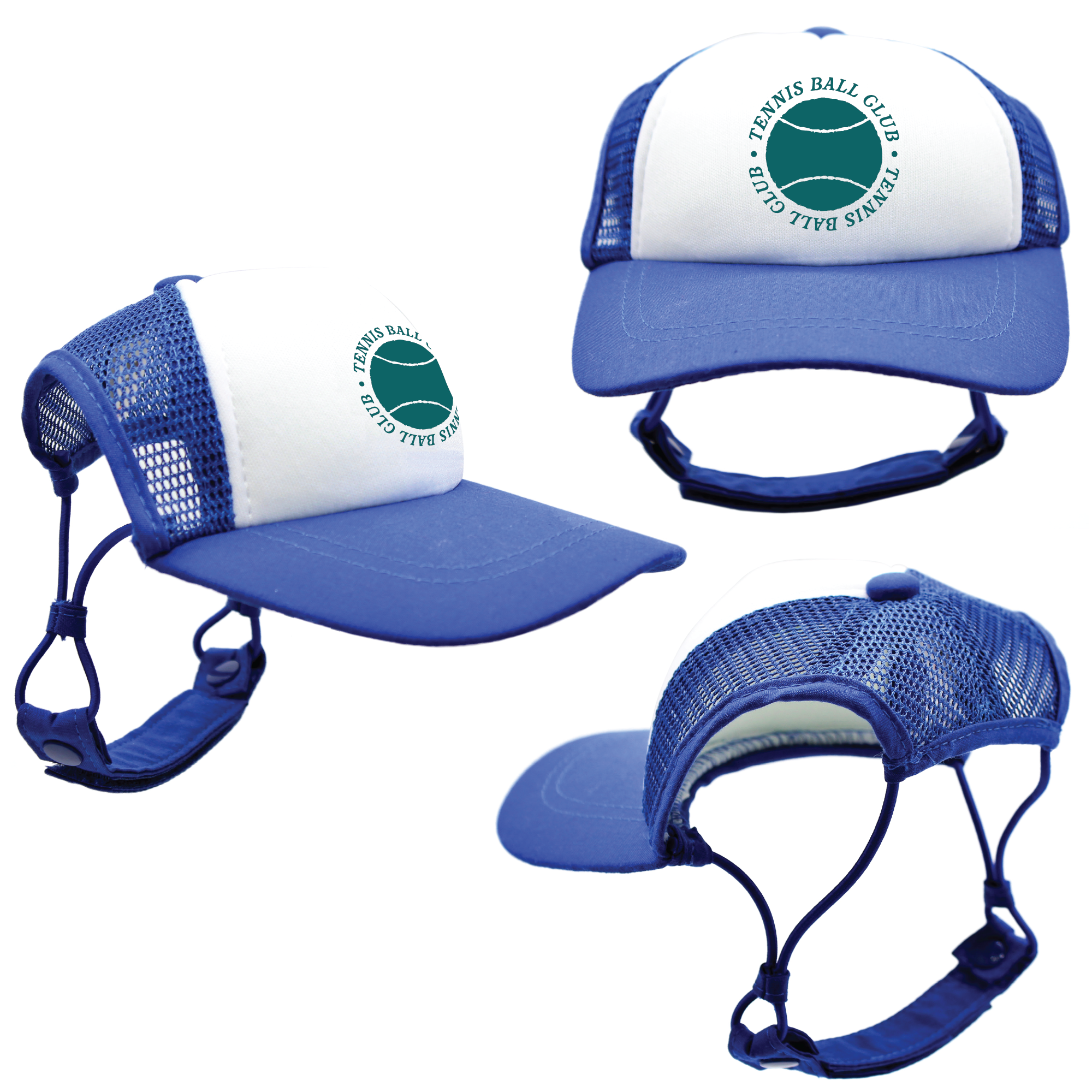 Teal Tennis Ball Club | PupLid Trucker Hats for Dogs | Duke & Daisee NZ