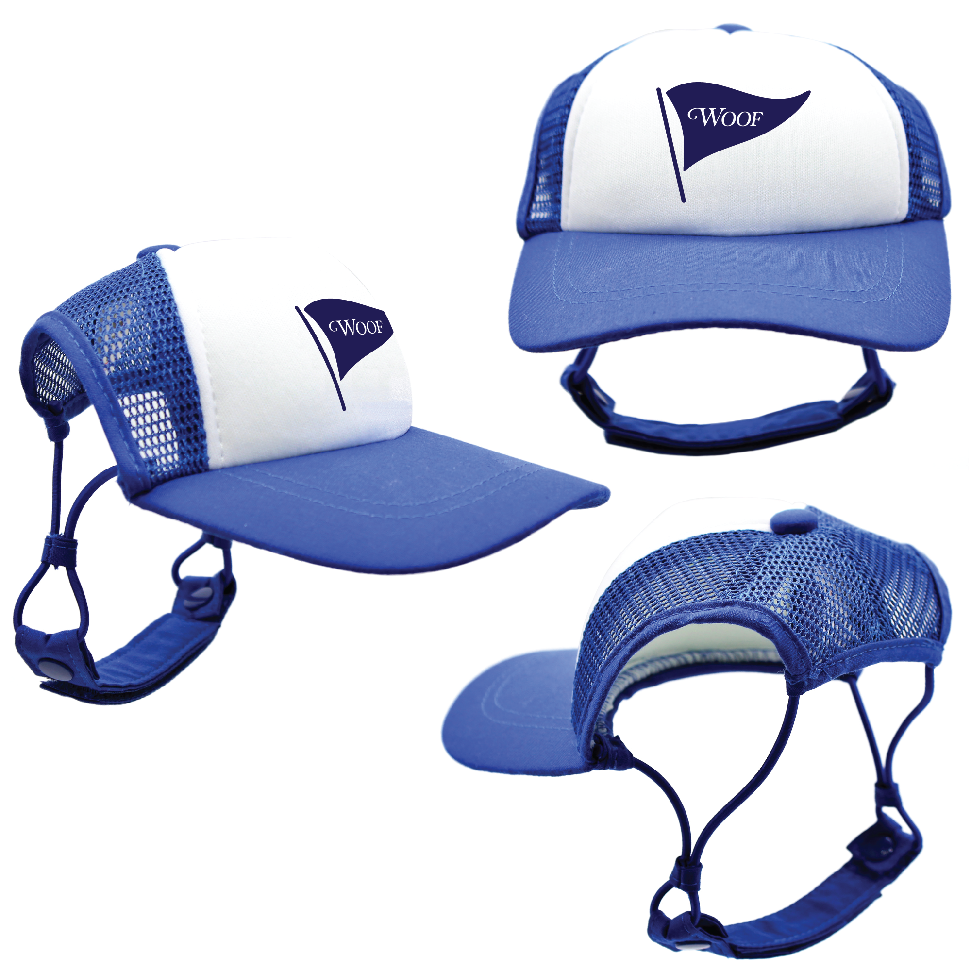 Navy Woof Golf | PupLid Trucker Hats for Dogs | Duke & Daisee NZ