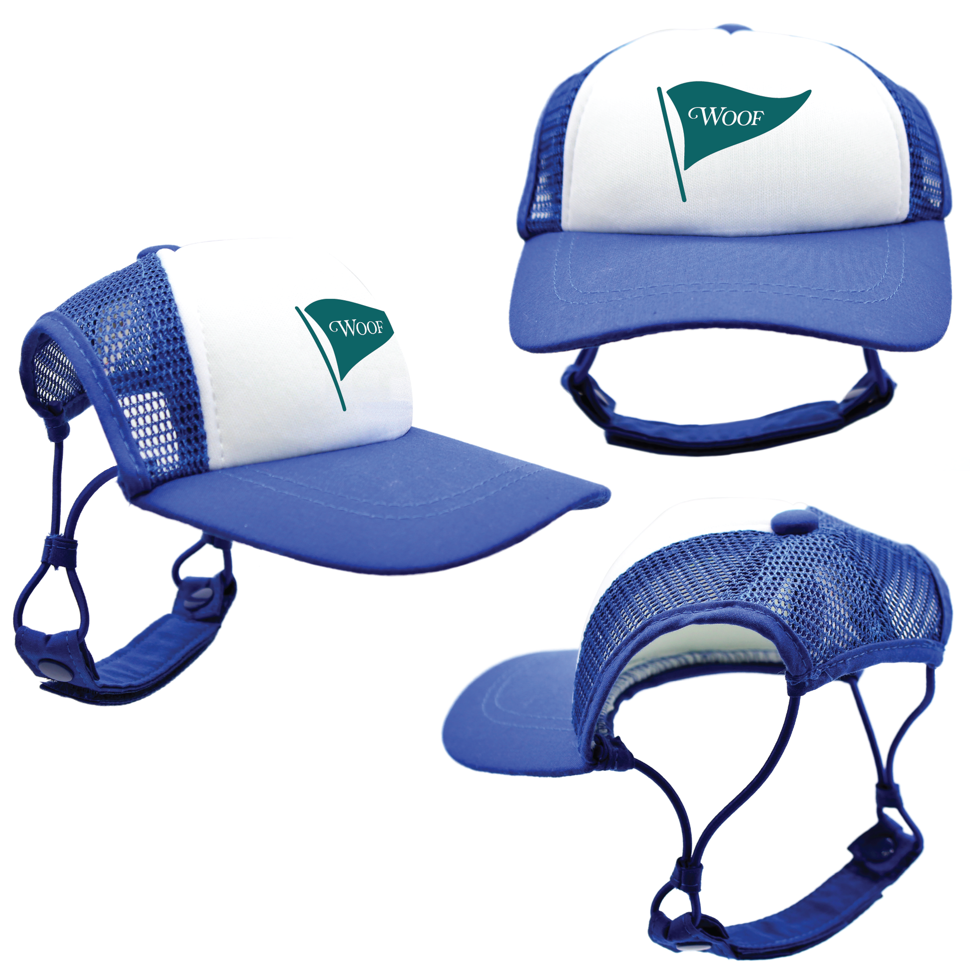 Teal Woof Golf | PupLid Trucker Hats for Dogs | Duke & Daisee NZ