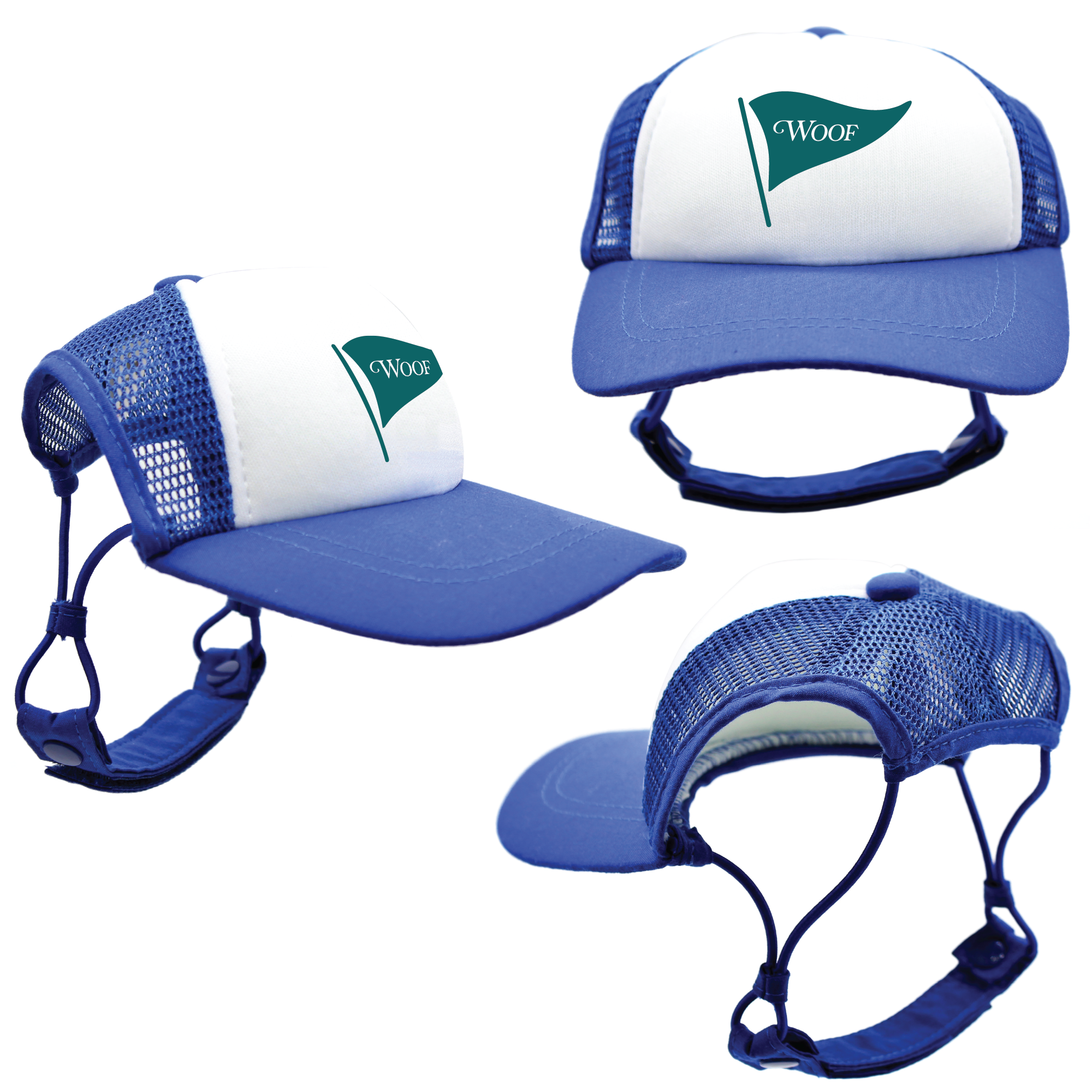 Teal Woof Golf | PupLid Trucker Hats for Dogs | Duke & Daisee NZ