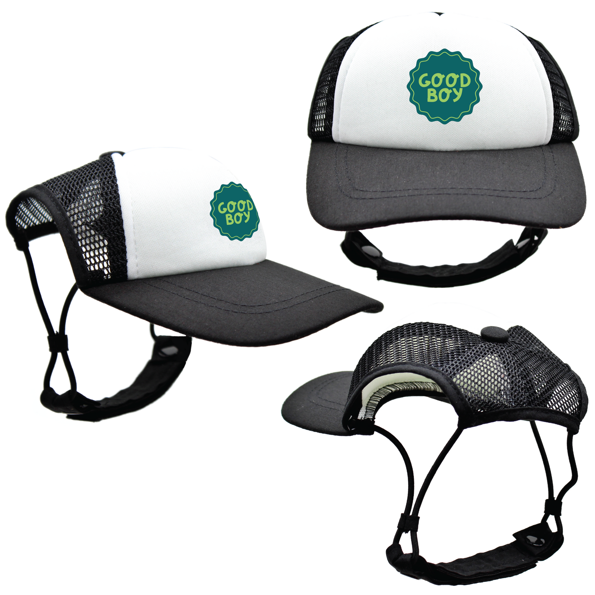 Green Good Dog Badges | Trucker Hats for Dogs | Duke & Daisee NZ