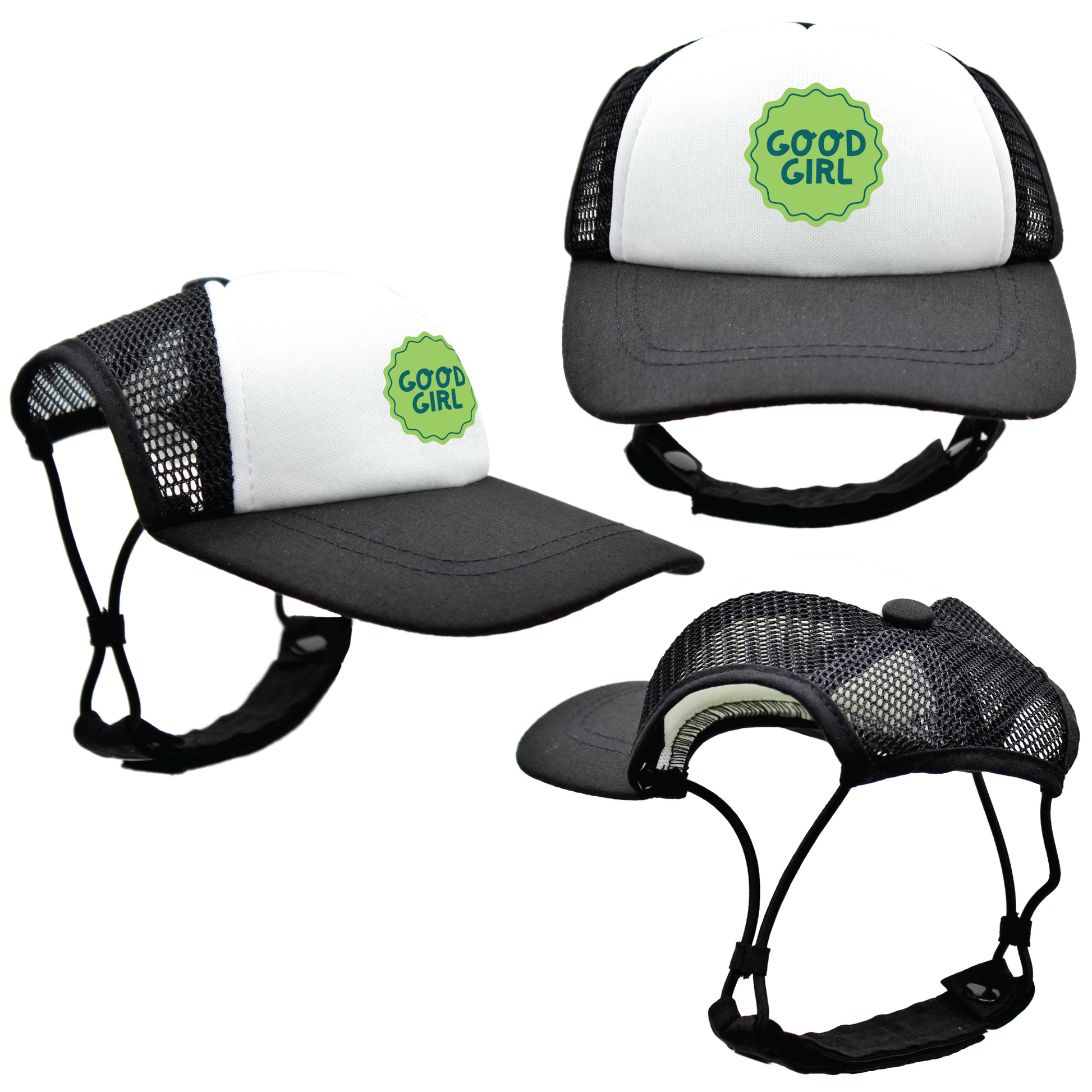 Green Good Dog Badges | Trucker Hats for Dogs | Duke & Daisee NZ