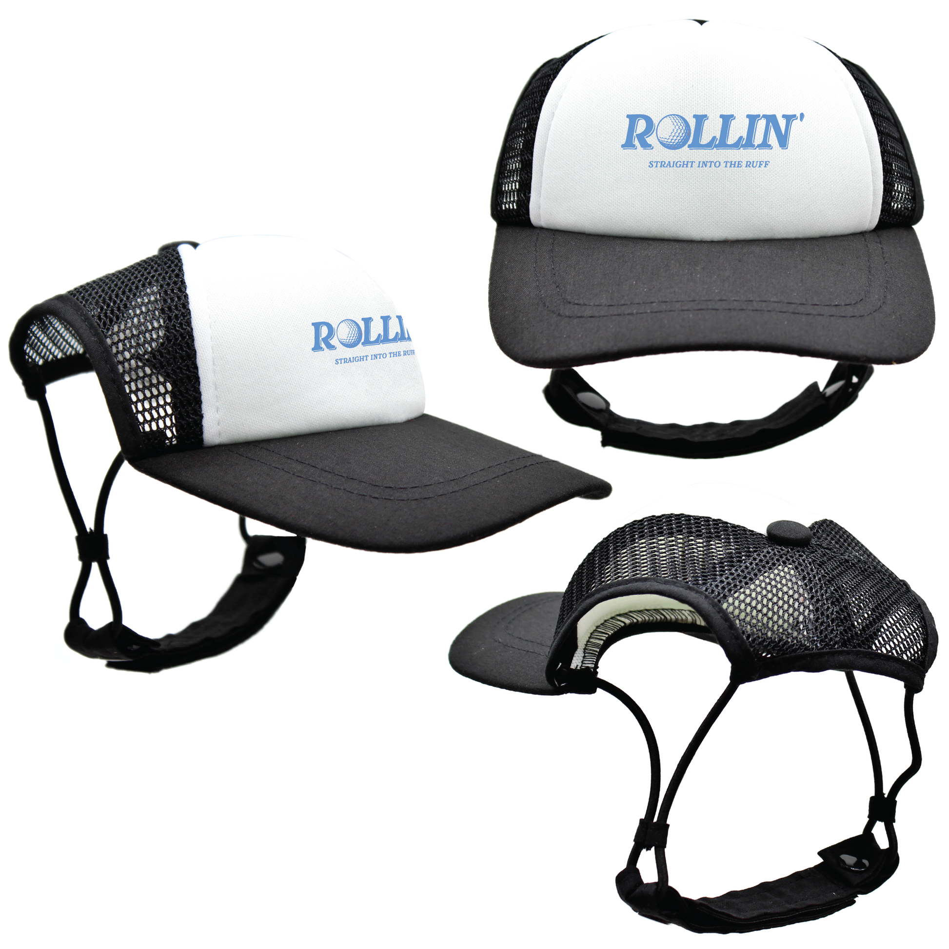 Blue Rollin' into the Ruff | PupLid Trucker Hats for Dogs | Duke & Daisee NZ