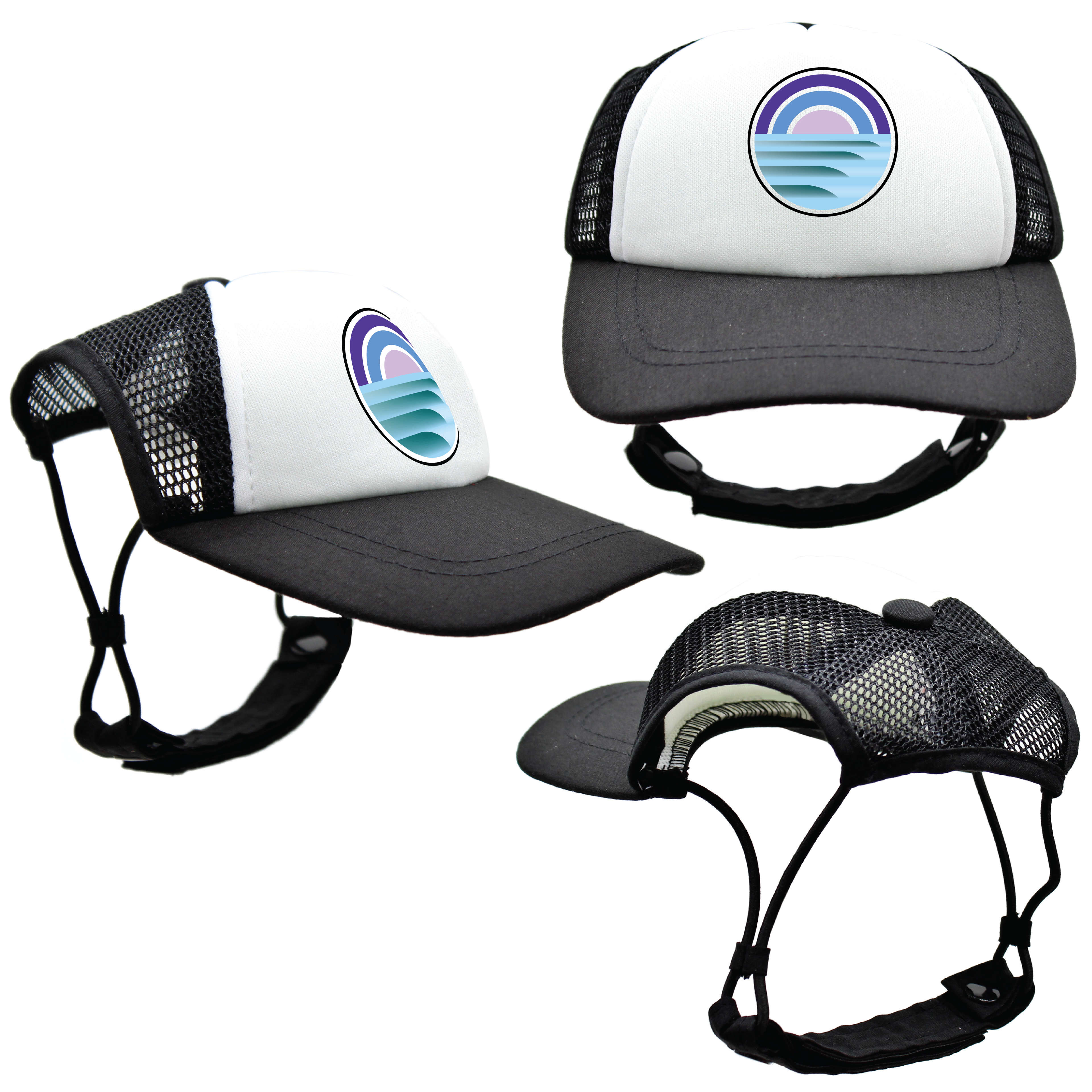 Blue Sunset Surfin' | Trucker Hats for Dogs | Duke & Daisee NZ