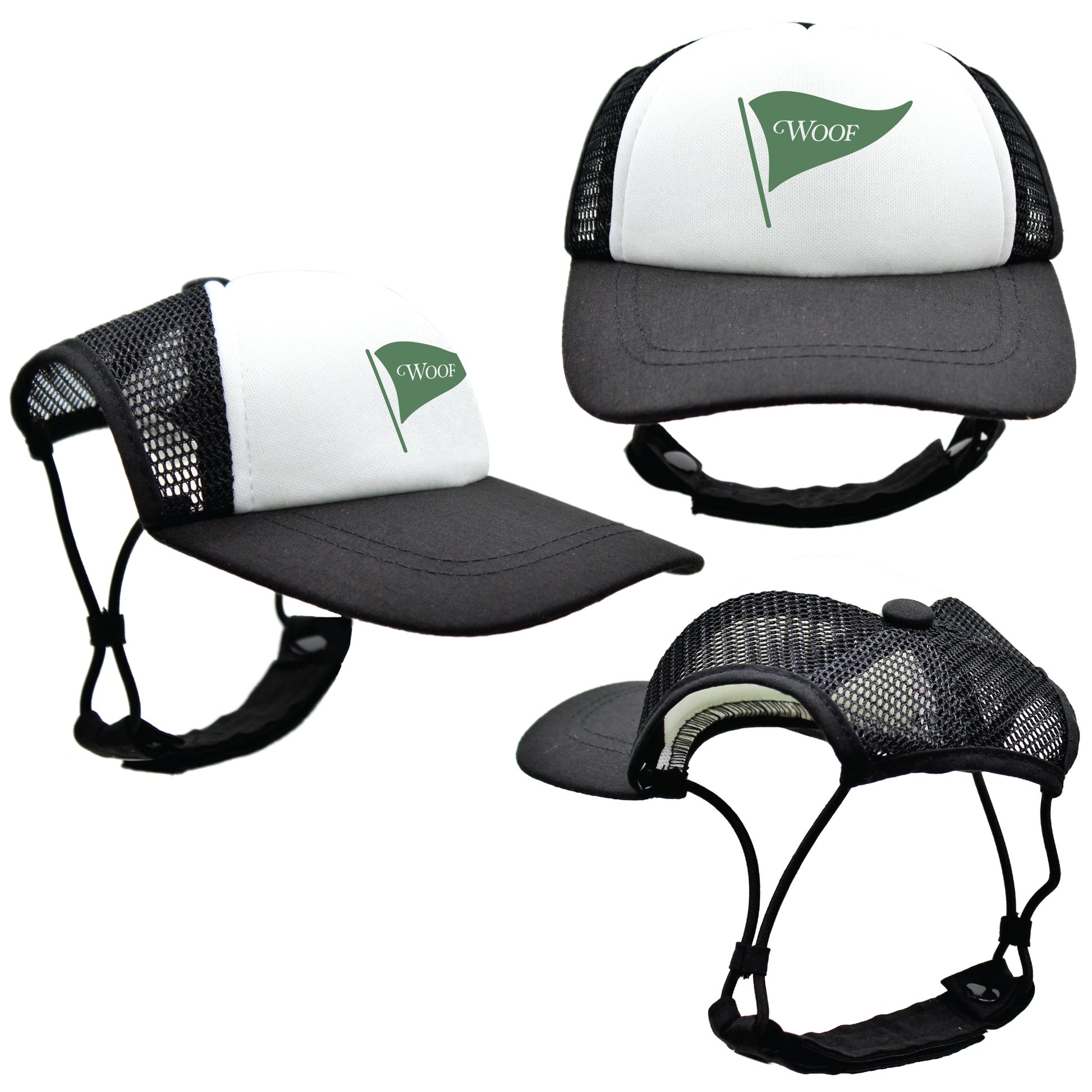 Green Woof Golf | PupLid Trucker Hats for Dogs | Duke & Daisee NZ