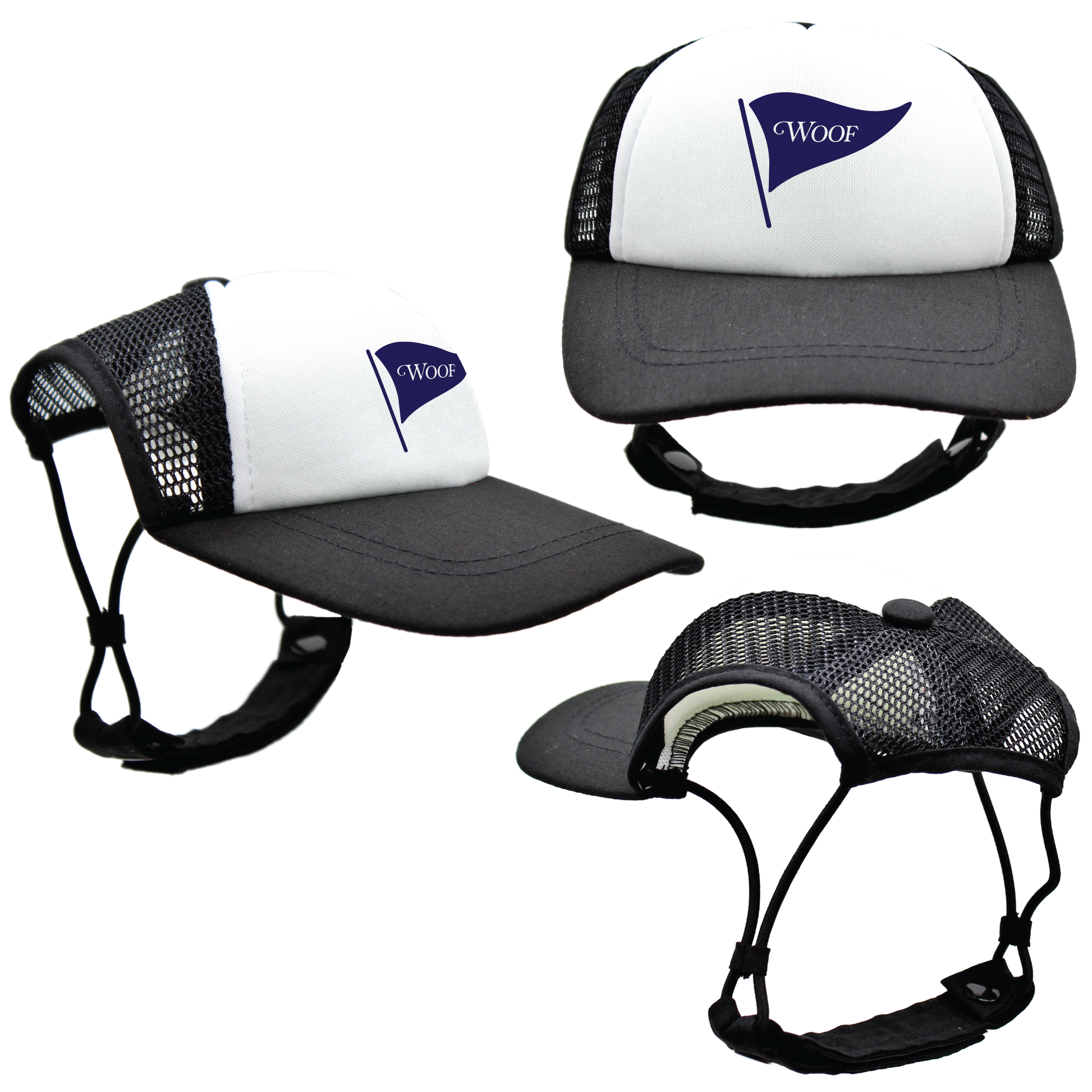 Navy Woof Golf | PupLid Trucker Hats for Dogs | Duke & Daisee NZ