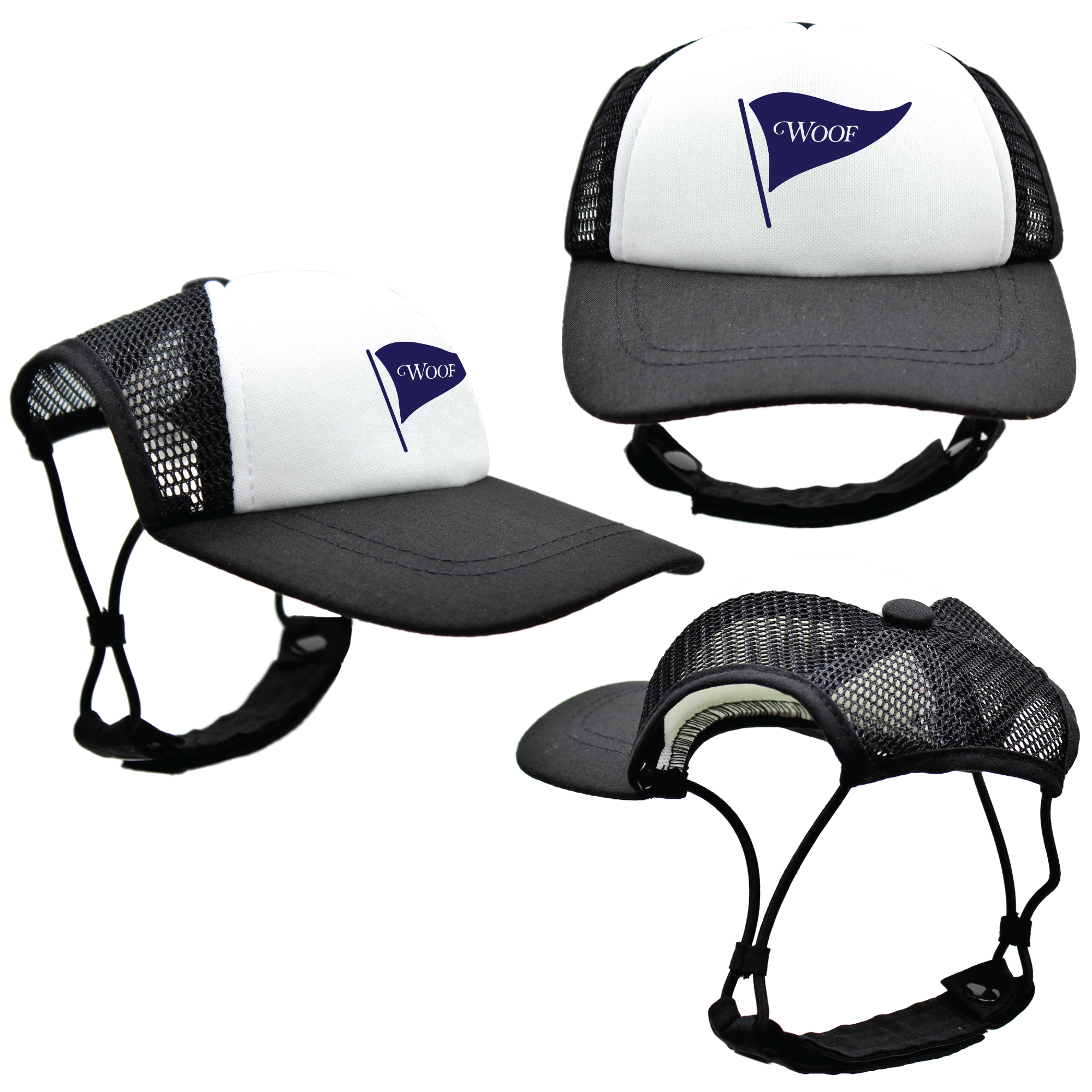 Navy Woof Golf | PupLid Trucker Hats for Dogs | Duke & Daisee NZ