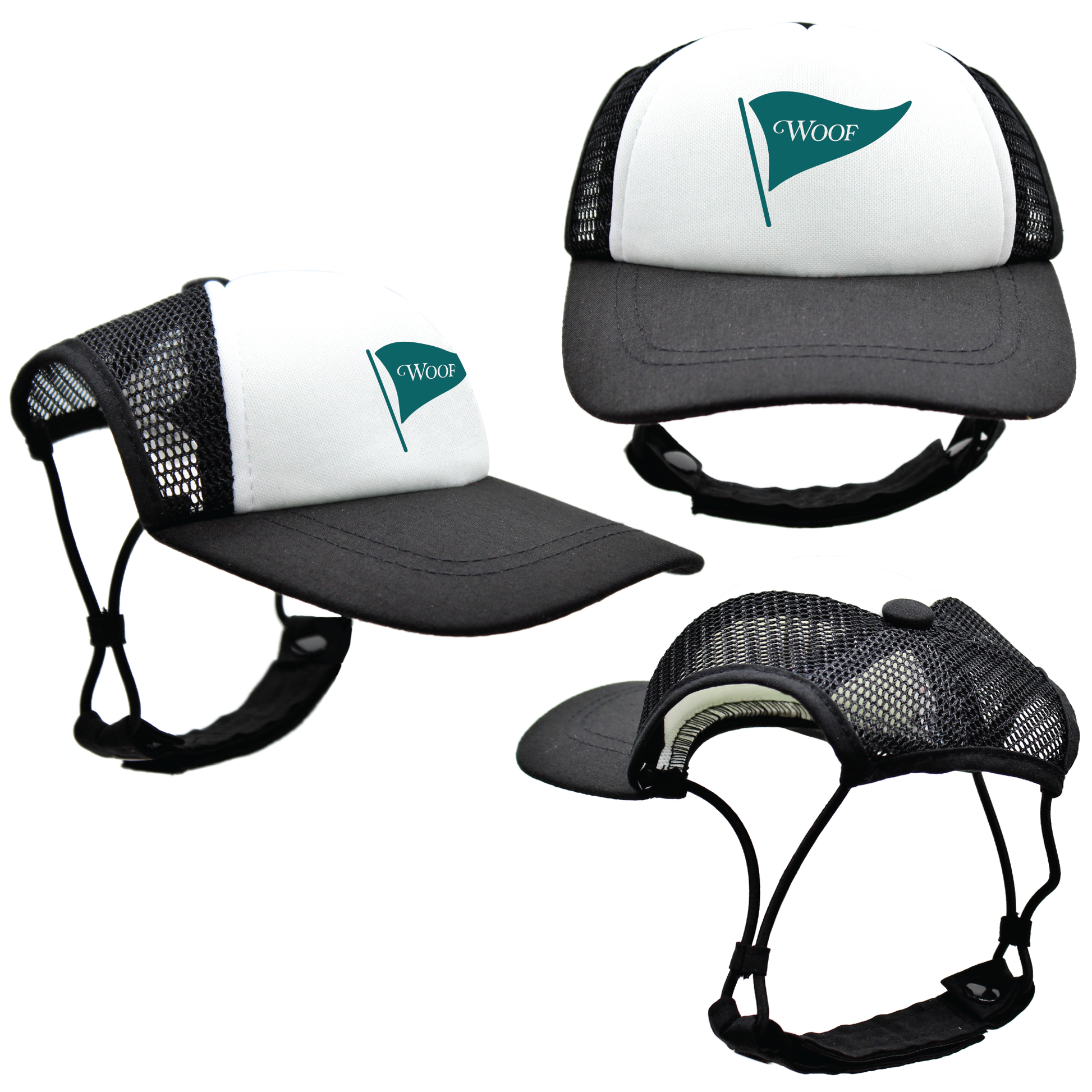 Teal Woof Golf | PupLid Trucker Hats for Dogs | Duke & Daisee NZ