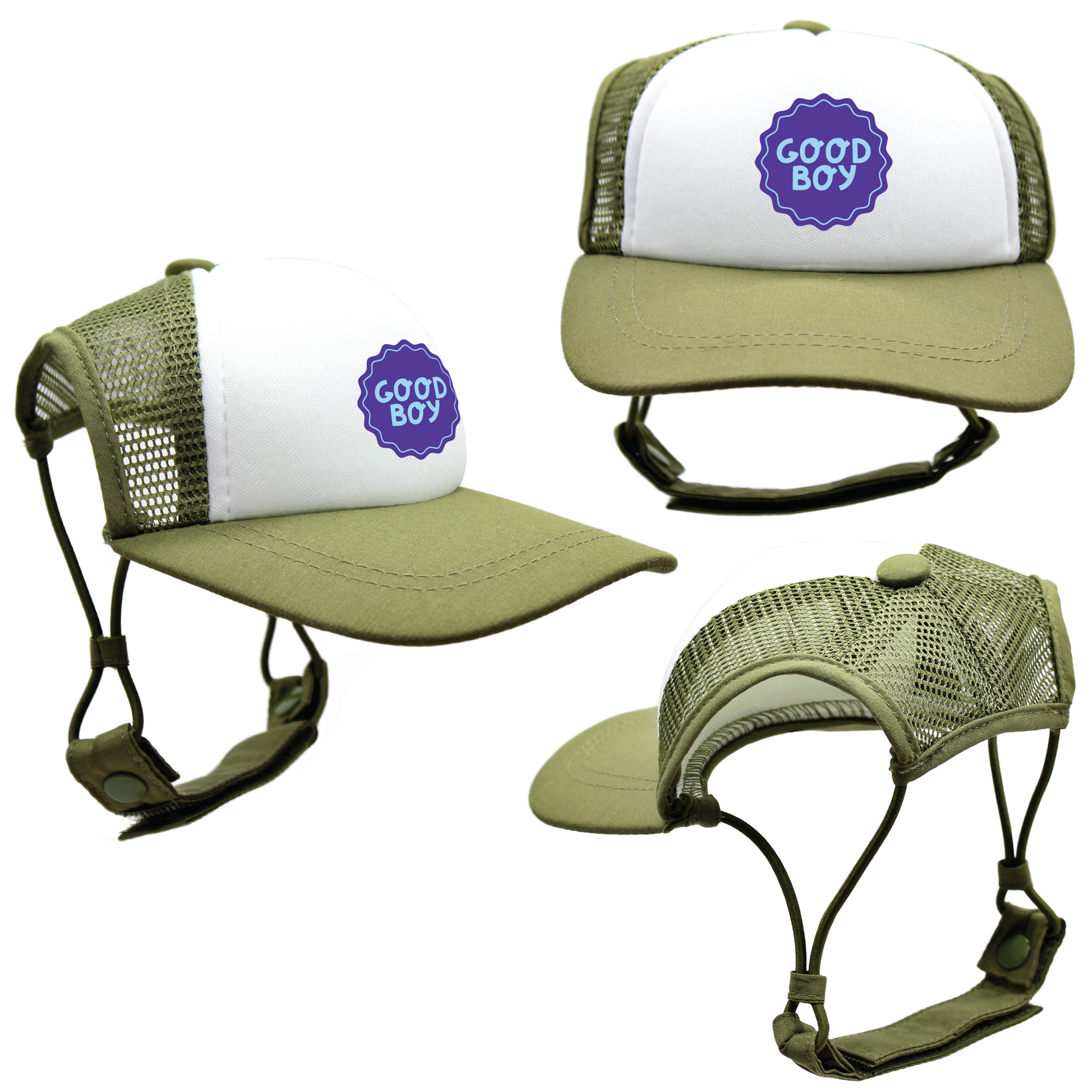 Blue Good Dog Badges | Trucker Hats for Dogs | Duke and Daisee NZ