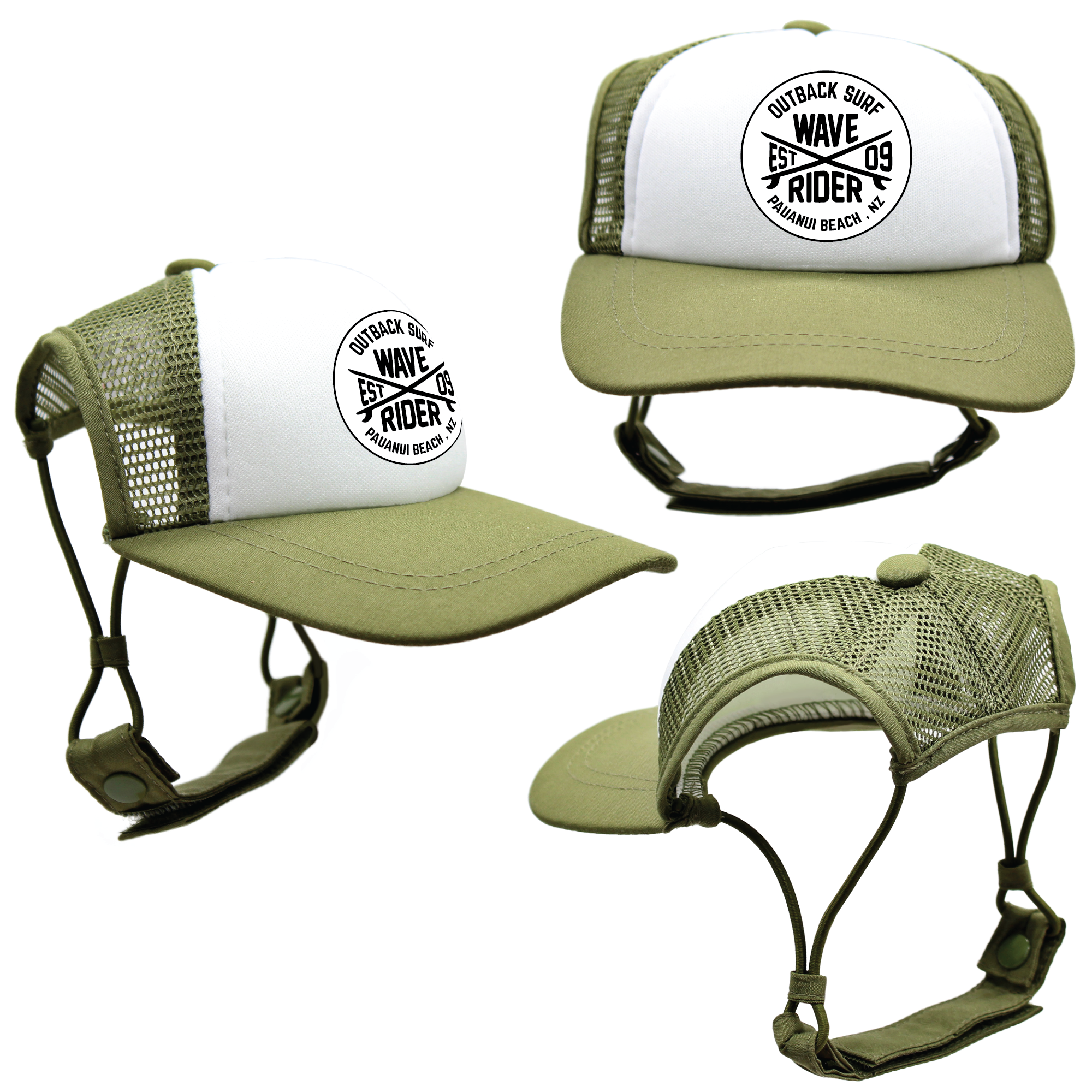 Outback Surf | PupLid Trucker Hats for Dogs | Duke & Daisee NZ