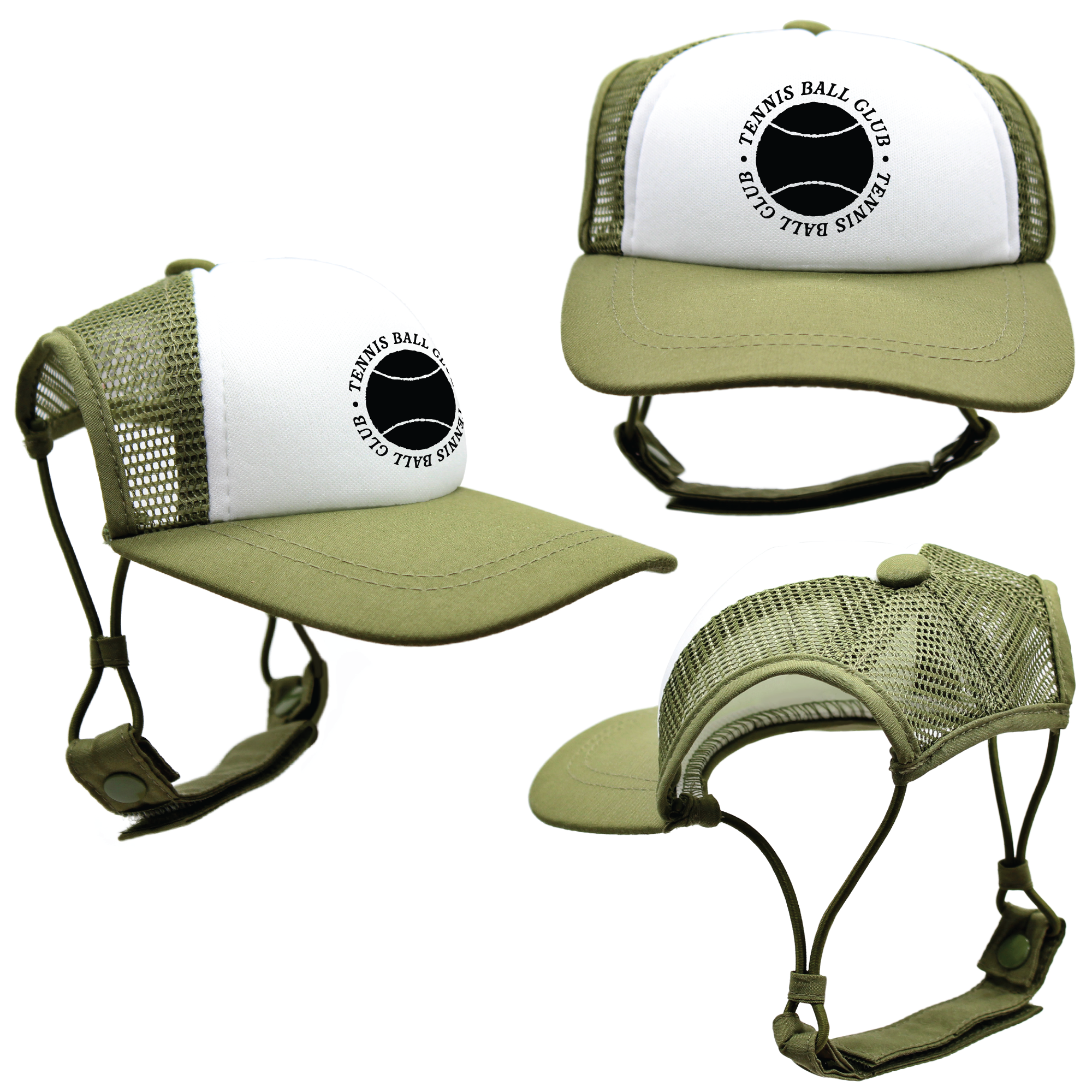 Black Tennis Ball Club | PupLid Trucker Hats for Dogs | Duke & Daisee NZ