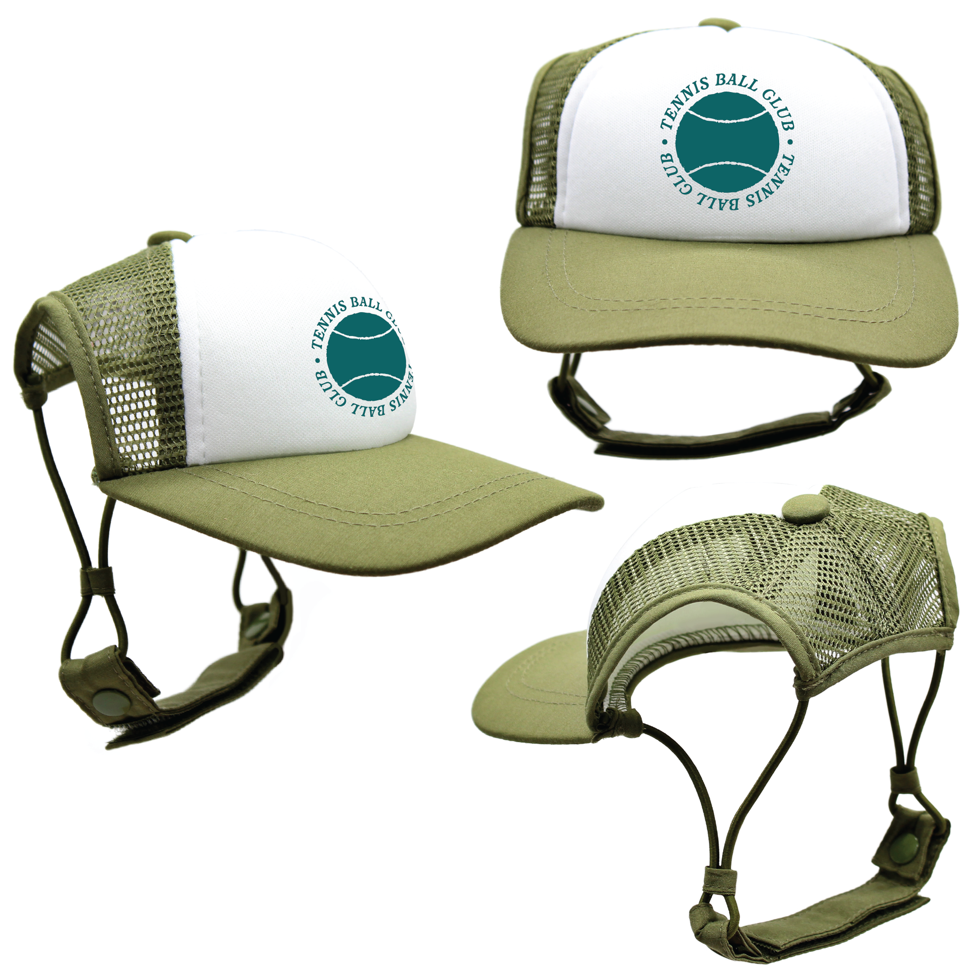 Teal Tennis Ball Club | PupLid Trucker Hats for Dogs | Duke & Daisee NZ