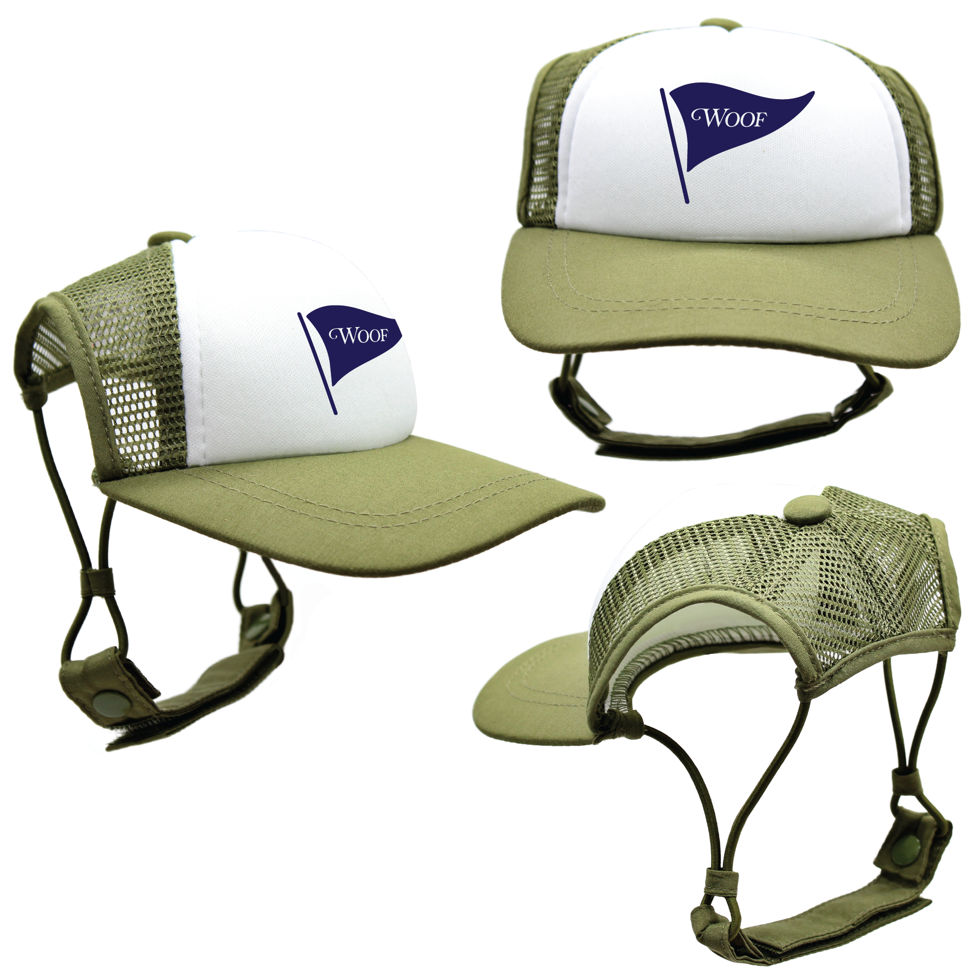 Navy Woof Golf | PupLid Trucker Hats for Dogs | Duke & Daisee NZ
