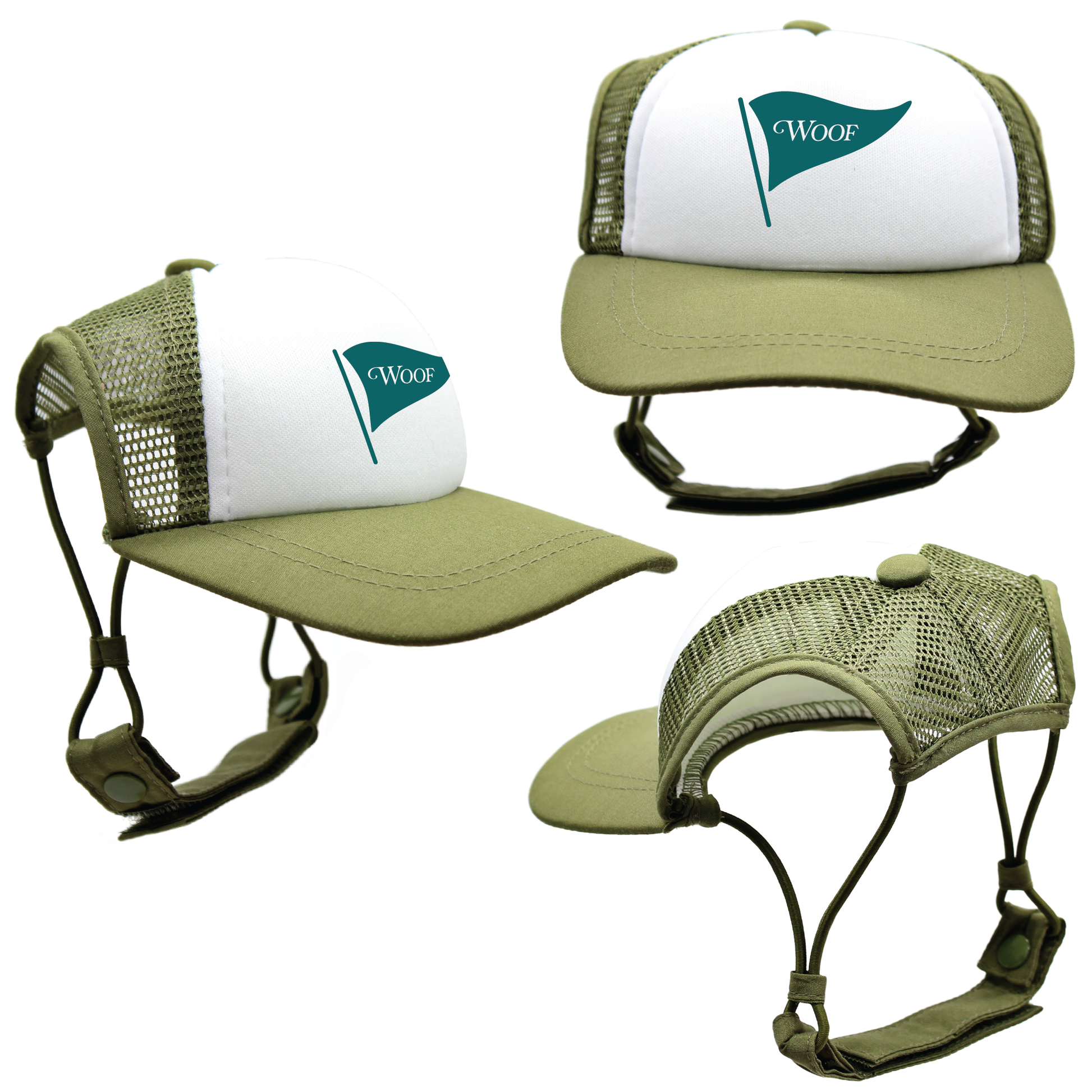 Teal Woof Golf | PupLid Trucker Hats for Dogs | Duke & Daisee NZ