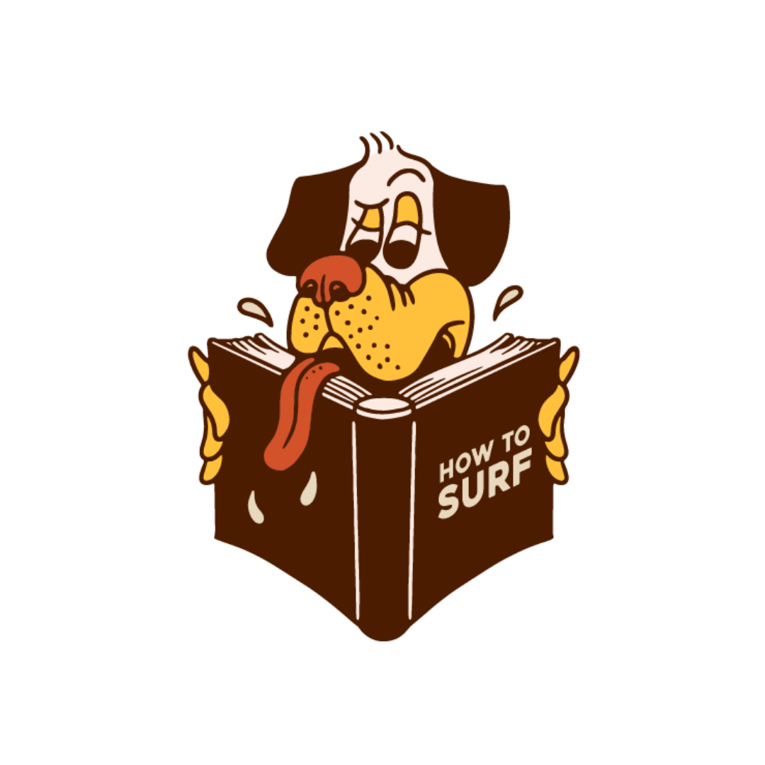 Brown How to Surf | Trucker Hats for Dogs | Duke & Daisee NZ