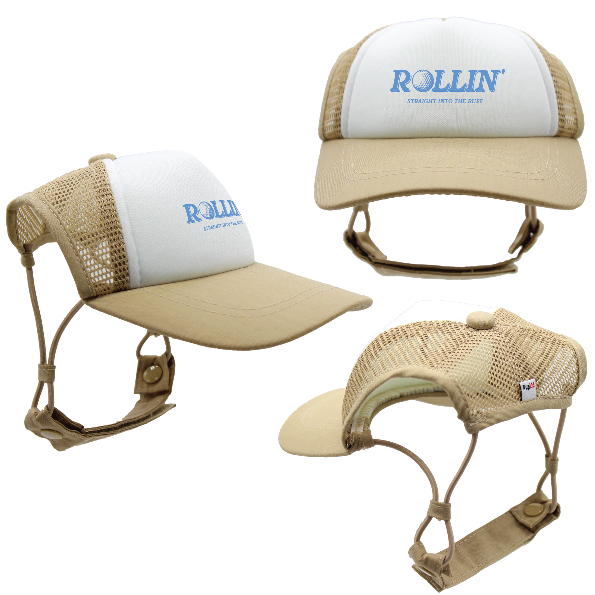 Blue Rollin' into the Ruff | PupLid Trucker Hats for Dogs | Duke & Daisee NZ