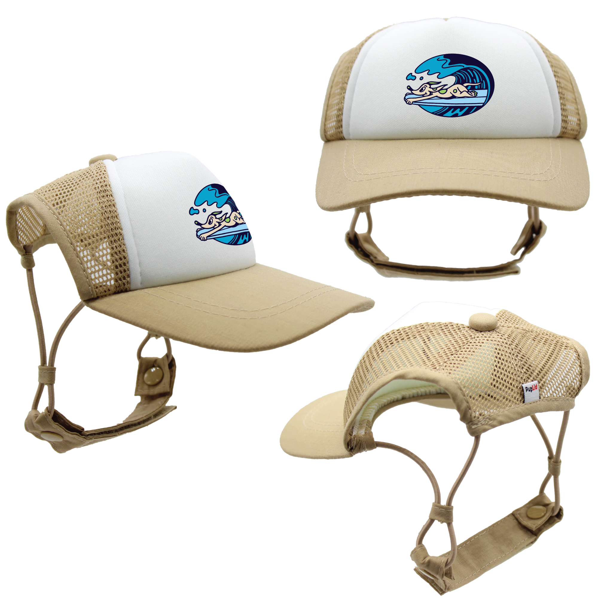 Green Surf’s Up | Trucker Hats for Dogs | Duke & Daisee NZ