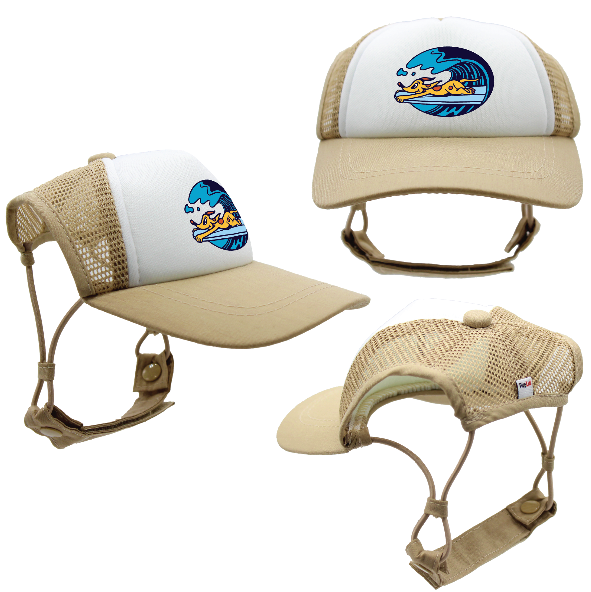 Orange Surf’s Up | Trucker Hats for Dogs | Duke & Daisee NZ