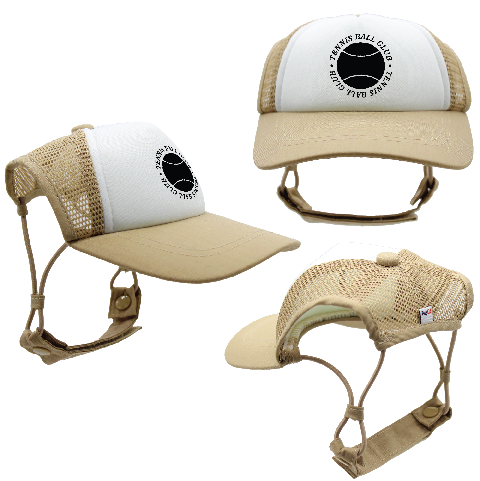 Black Tennis Ball Club | PupLid Trucker Hats for Dogs | Duke & Daisee NZ