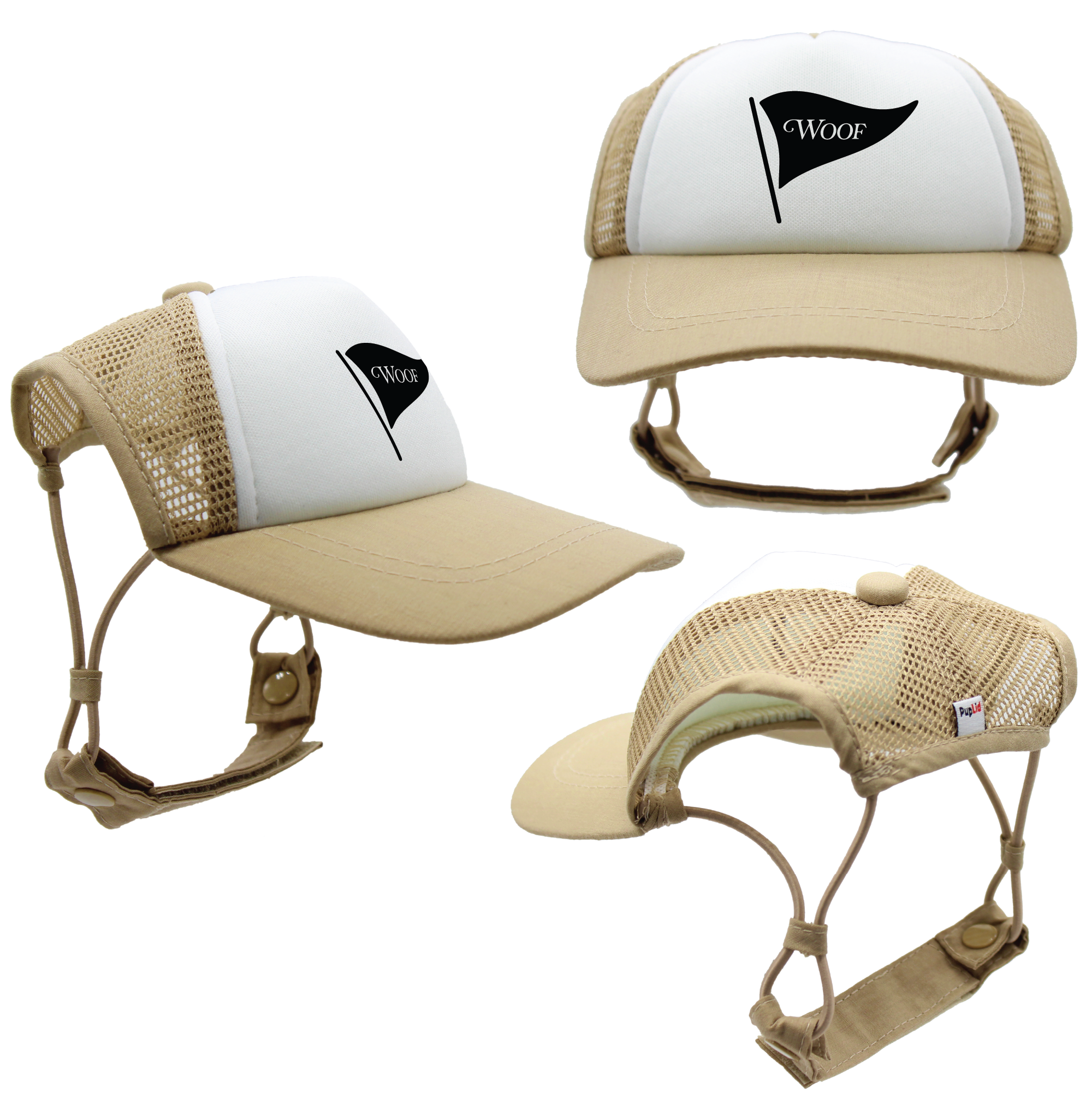Black Woof Golf | PupLid Trucker Hats for Dogs | Duke & Daisee NZ