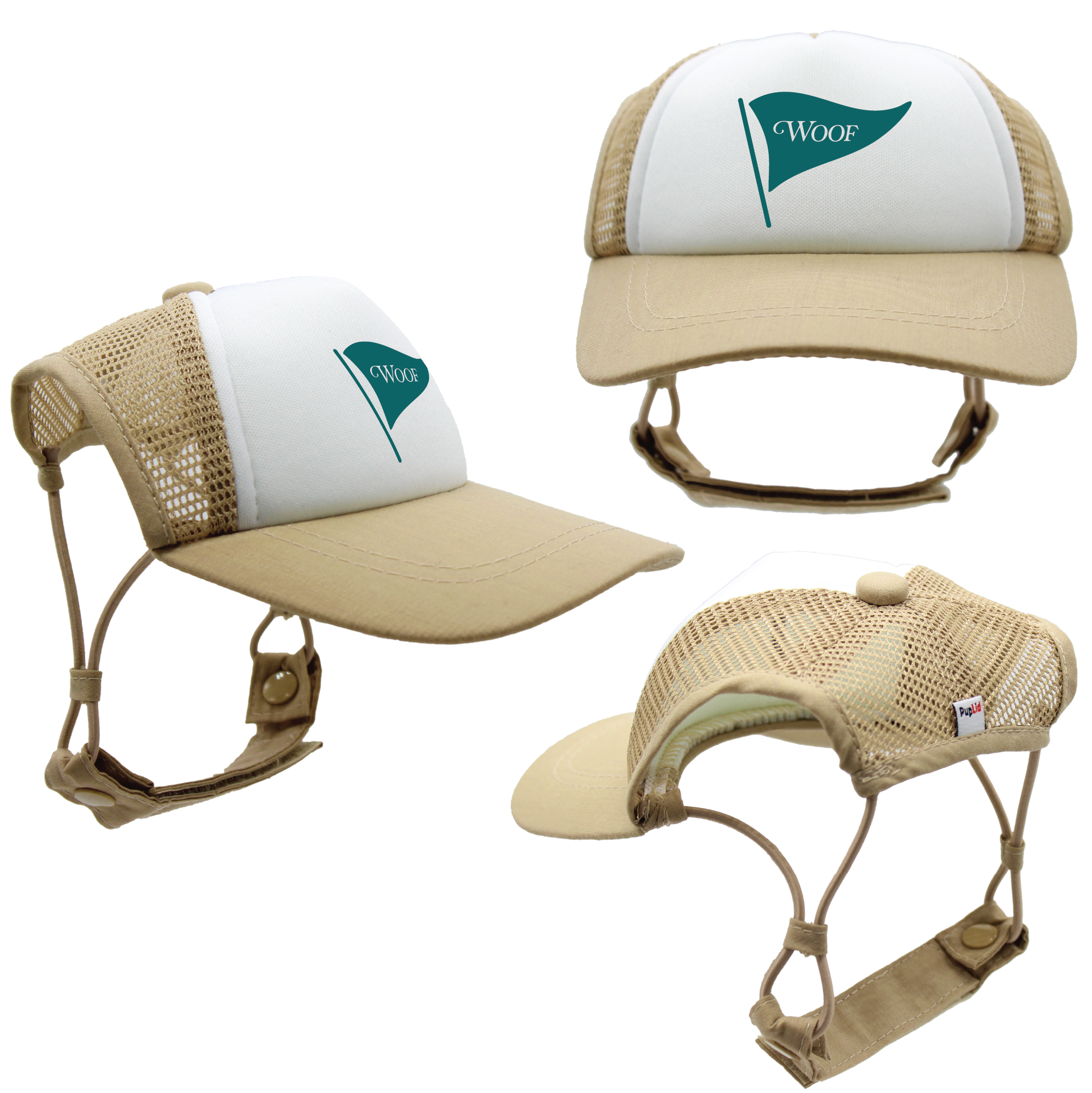 Teal Woof Golf | PupLid Trucker Hats for Dogs | Duke & Daisee NZ