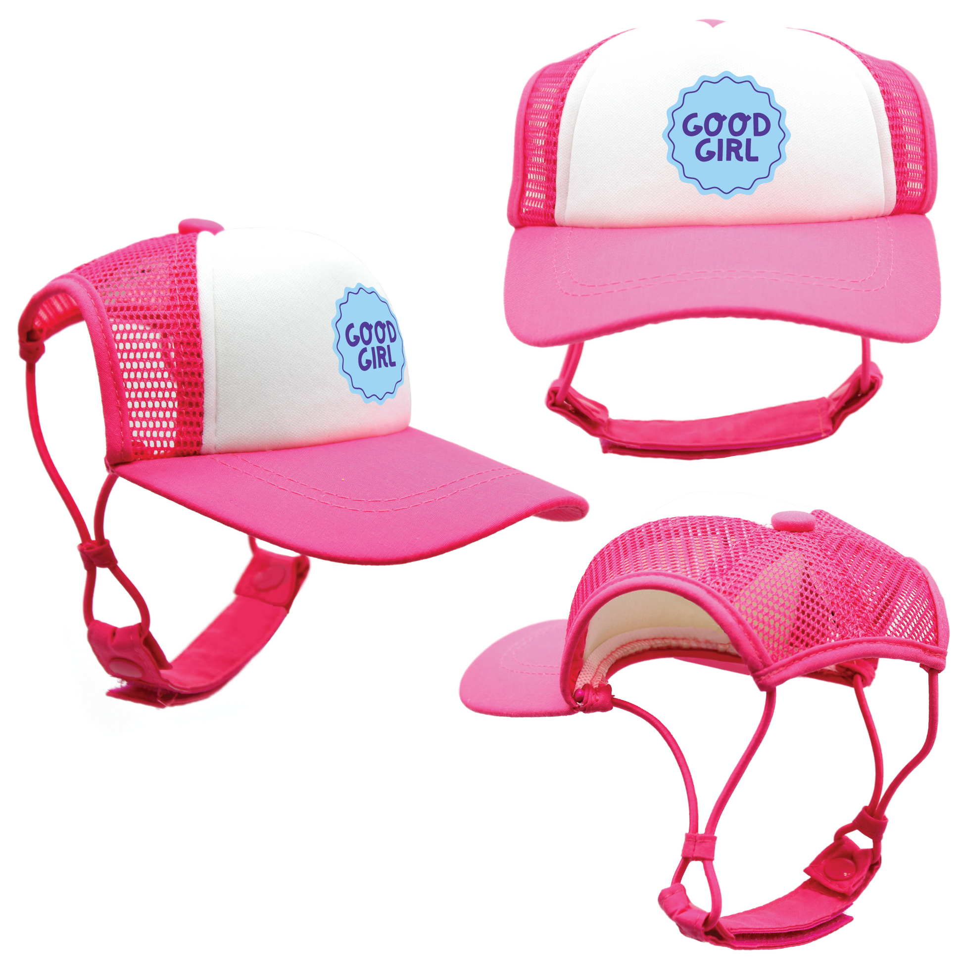 Blue Good Dog Badges | Trucker Hats for Dogs | Duke and Daisee NZ