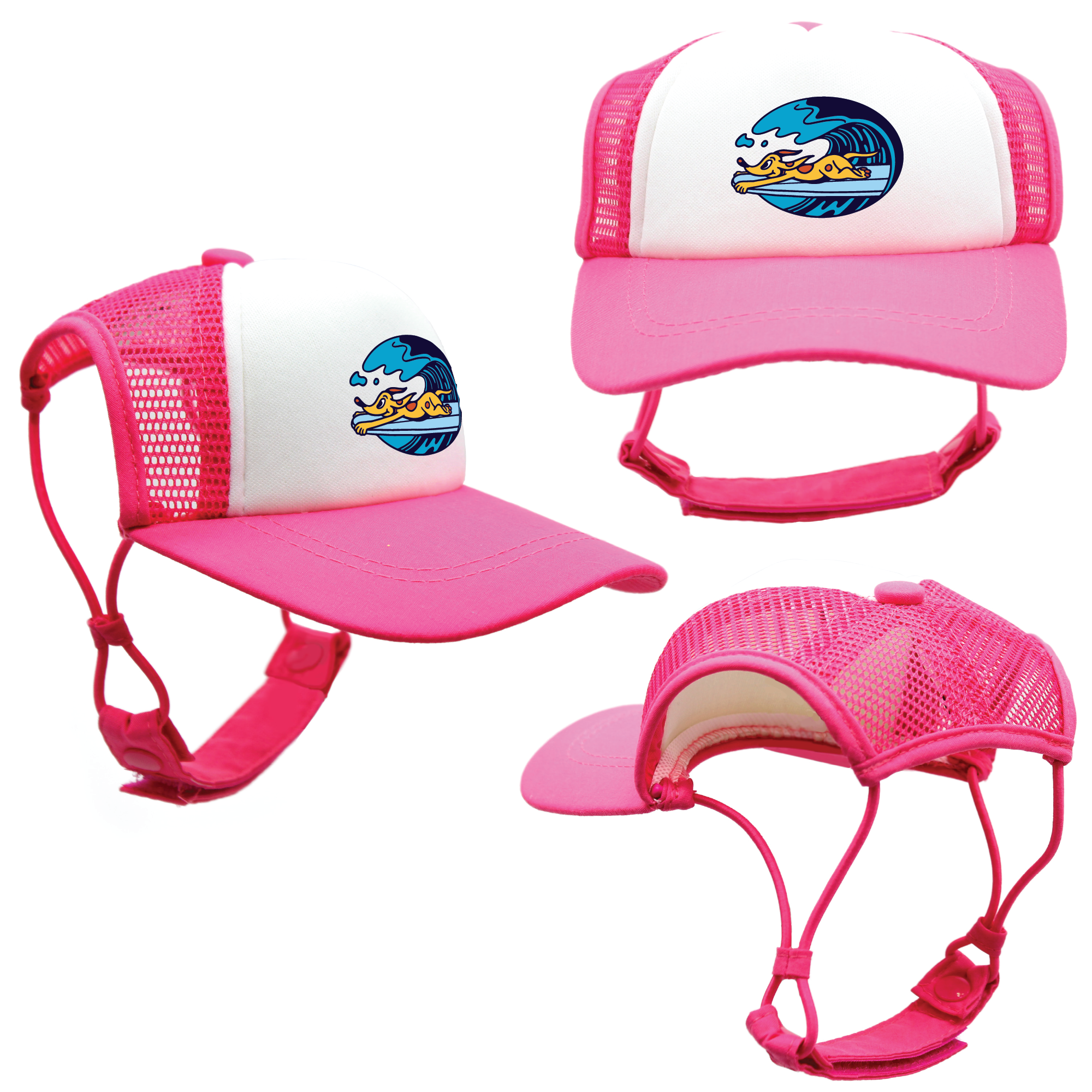 Orange Surf’s Up | Trucker Hats for Dogs | Duke & Daisee NZ