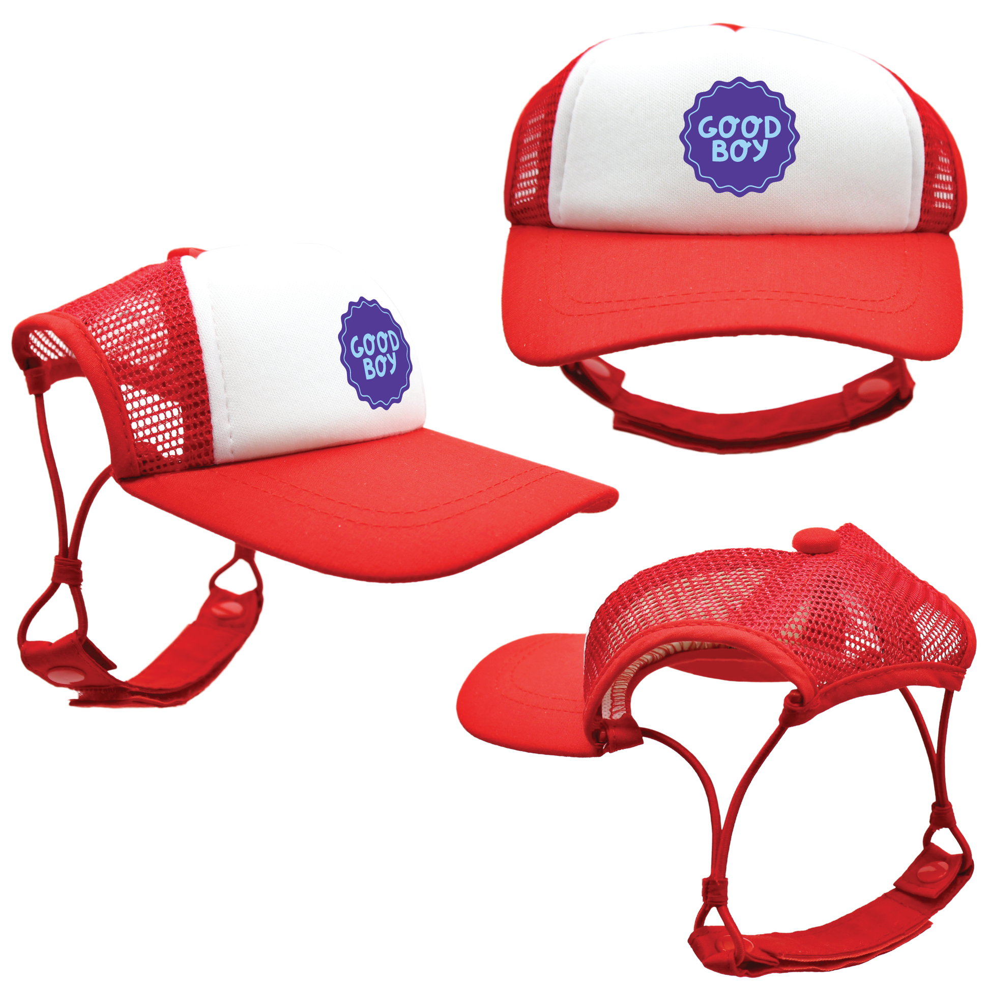 Blue Good Dog Badges | Trucker Hats for Dogs | Duke and Daisee NZ