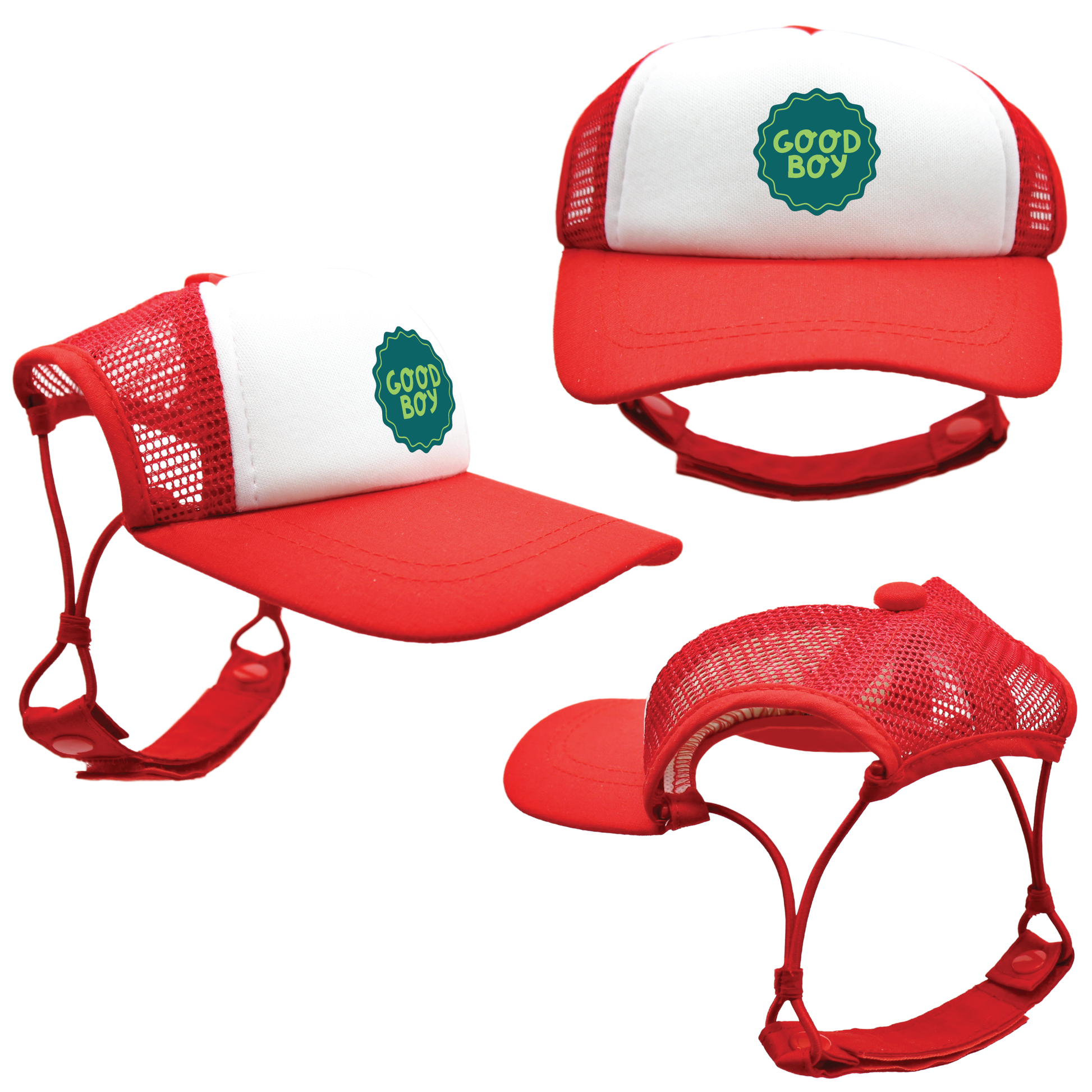 Green Good Dog Badges | Trucker Hats for Dogs | Duke & Daisee NZ