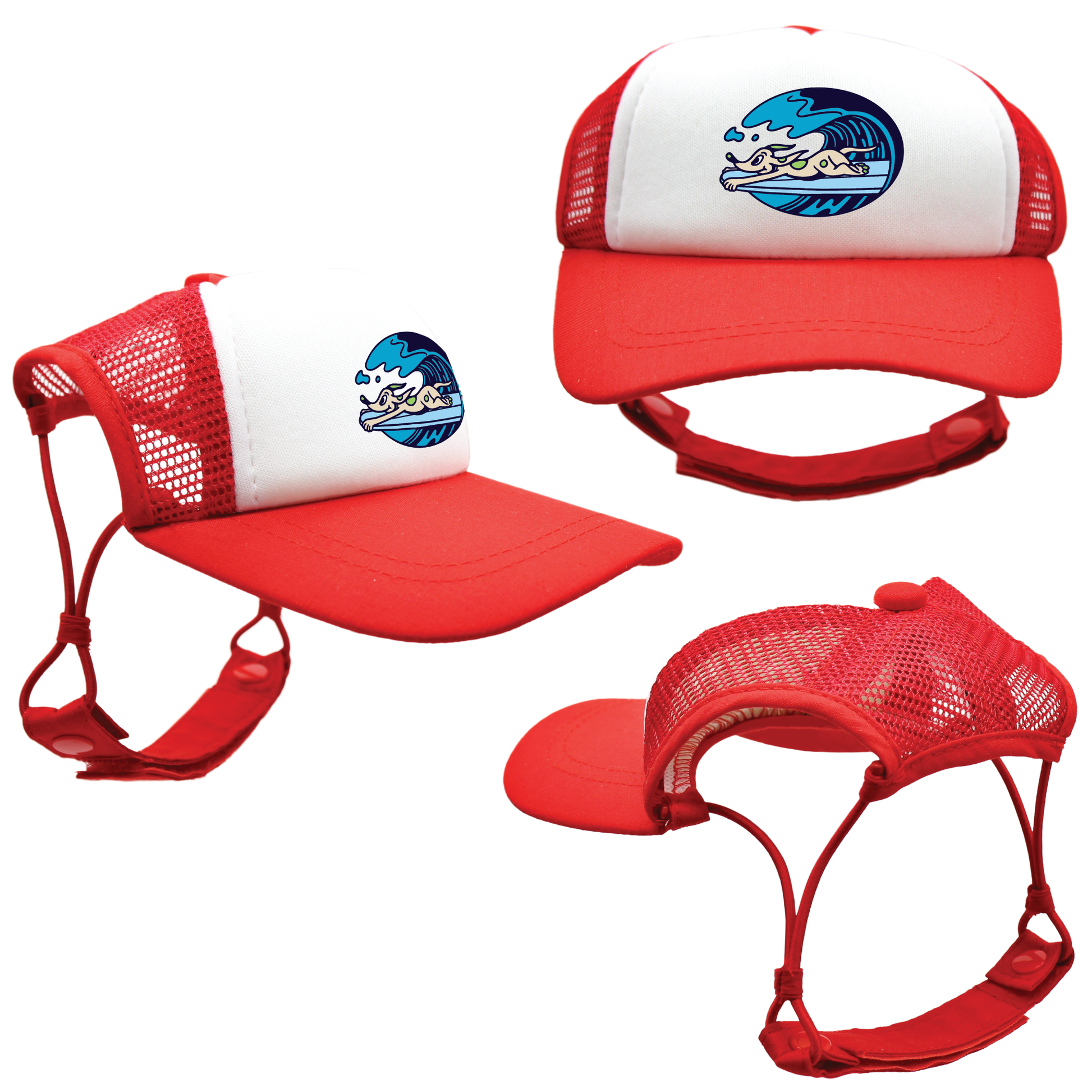 Green Surf’s Up | Trucker Hats for Dogs | Duke & Daisee NZ