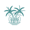 Wholesale | Teal Twin Palms